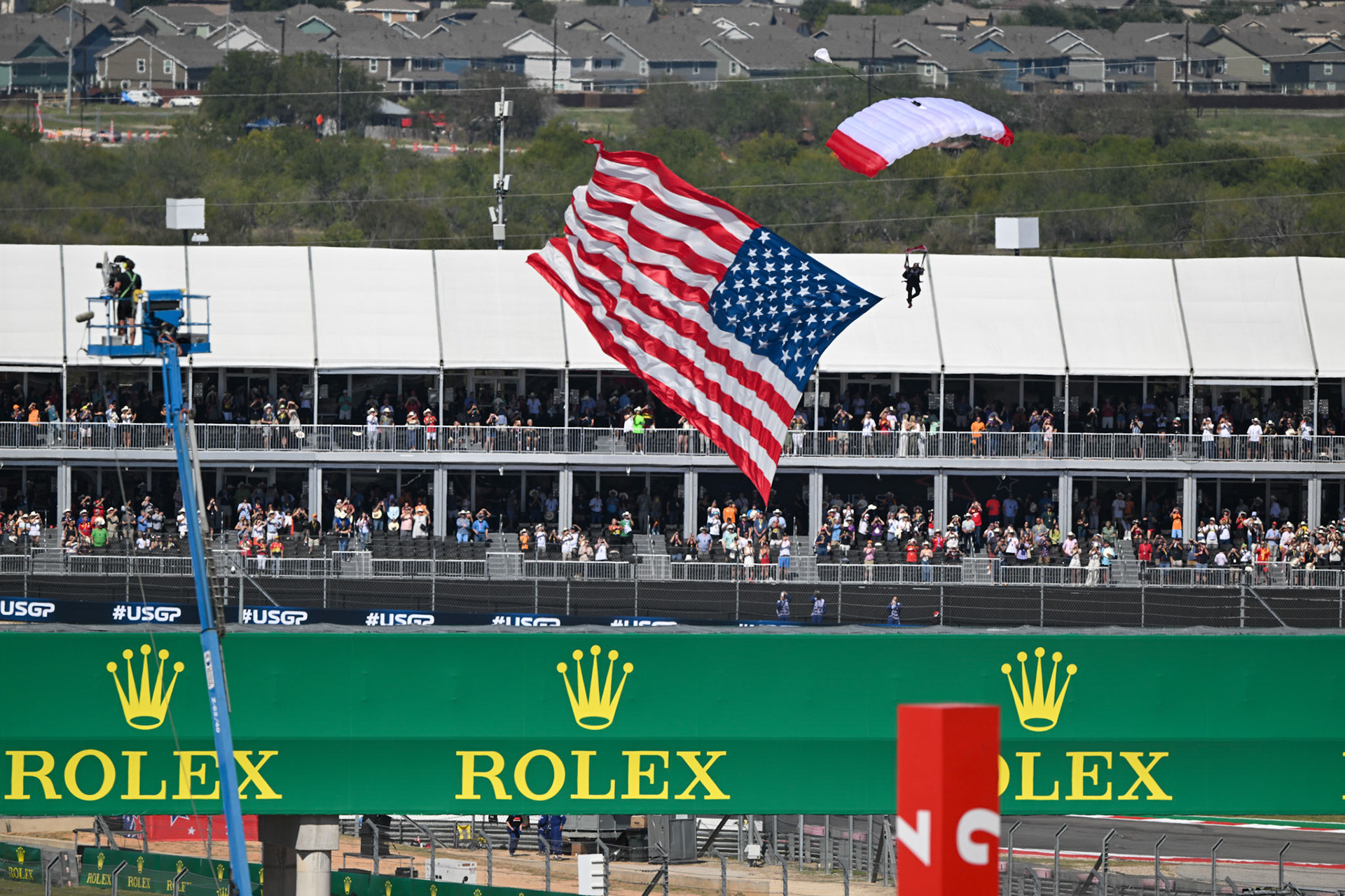 USA Flag; Formel 1 GP USA Austin Texas. Sonntag 22.10.2023