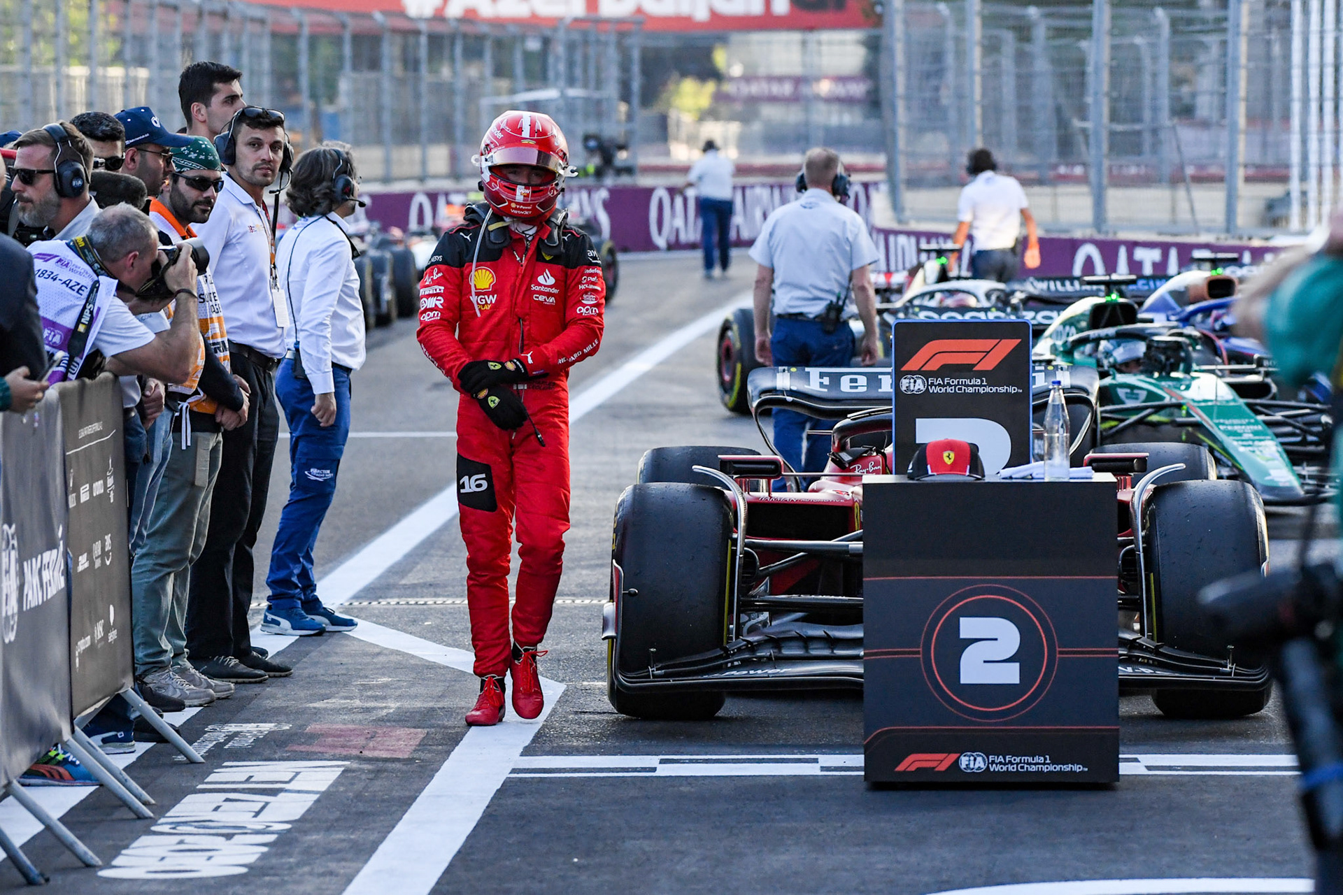 Charles Leclerc (MCO) Scuderia Ferrari; Formel 1 GP Baku Azerbaijan. Samstag 29.04.2023
