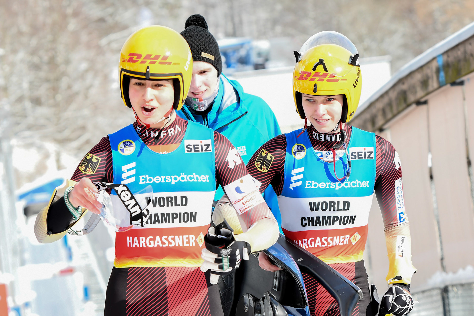 Jessica Degenhardt, Cheyenne Rosenthal, GER; Eberspächer Luge World Cup; Veltins Eisarena Winterberg 25.02.2023