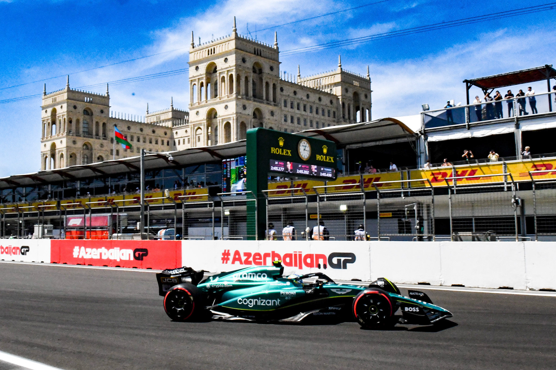 Fernando Alonso (ESP) Aston Martin Formula One Team; Formel 1 GP Baku Azerbaijan. Samstag 29.04.2023