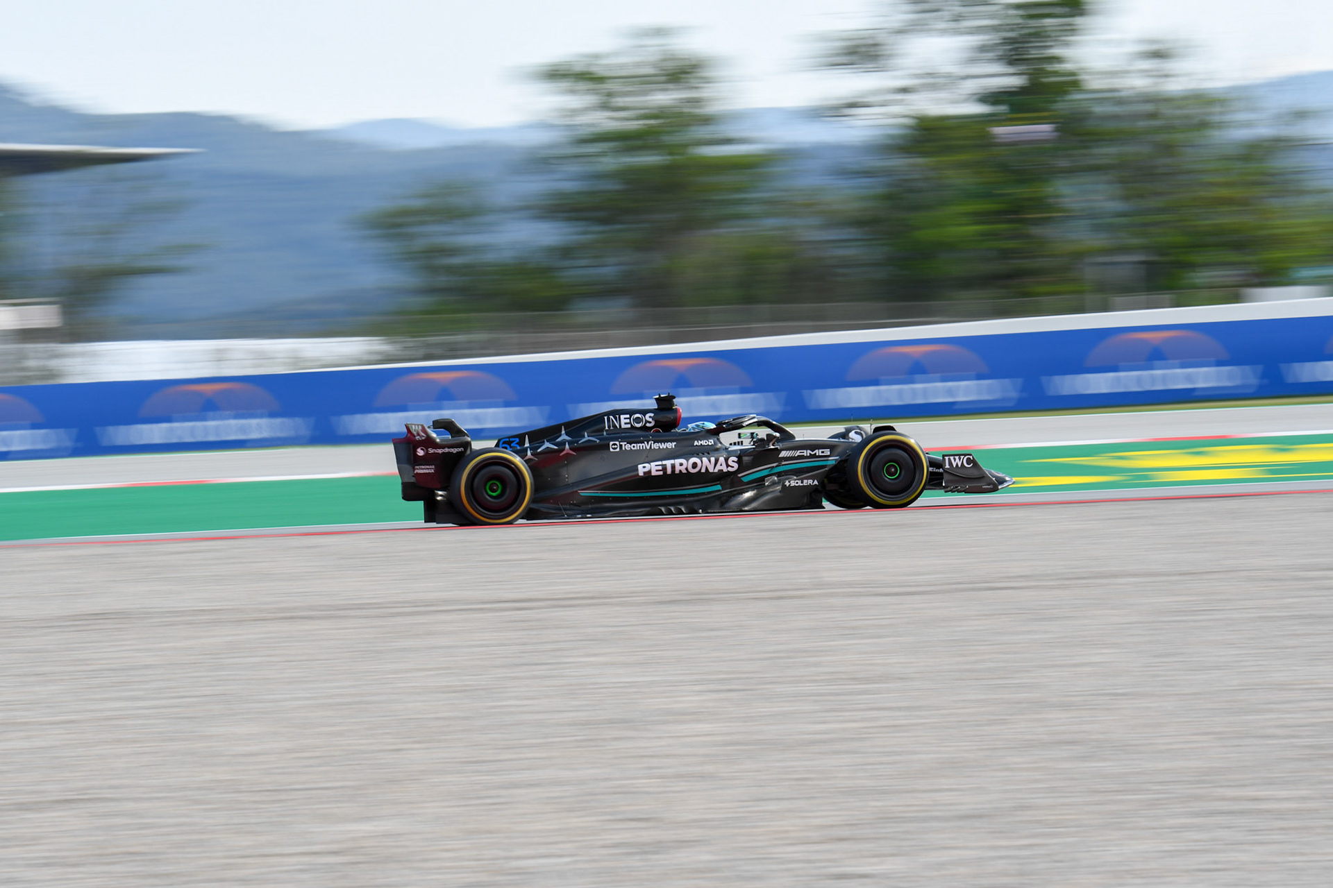 George Russell (GBR) Mercedes AMG F1 Team; Formel 1 GP Barcelona. Freitag 02.06.2023