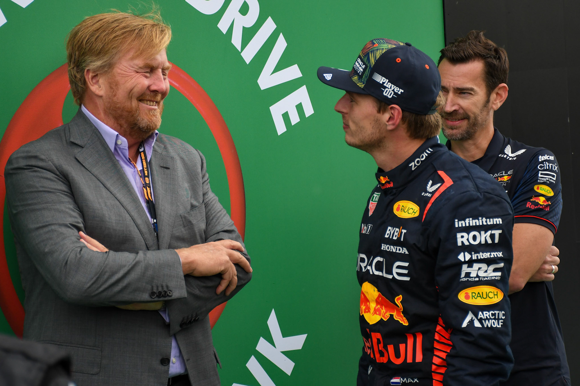Max Verstappen (NED) Red Bull Racing; Willem-Alexander König der Niederlande;Formel 1 GP Holland / Zandvoort. Sonntag, 27.08.2023