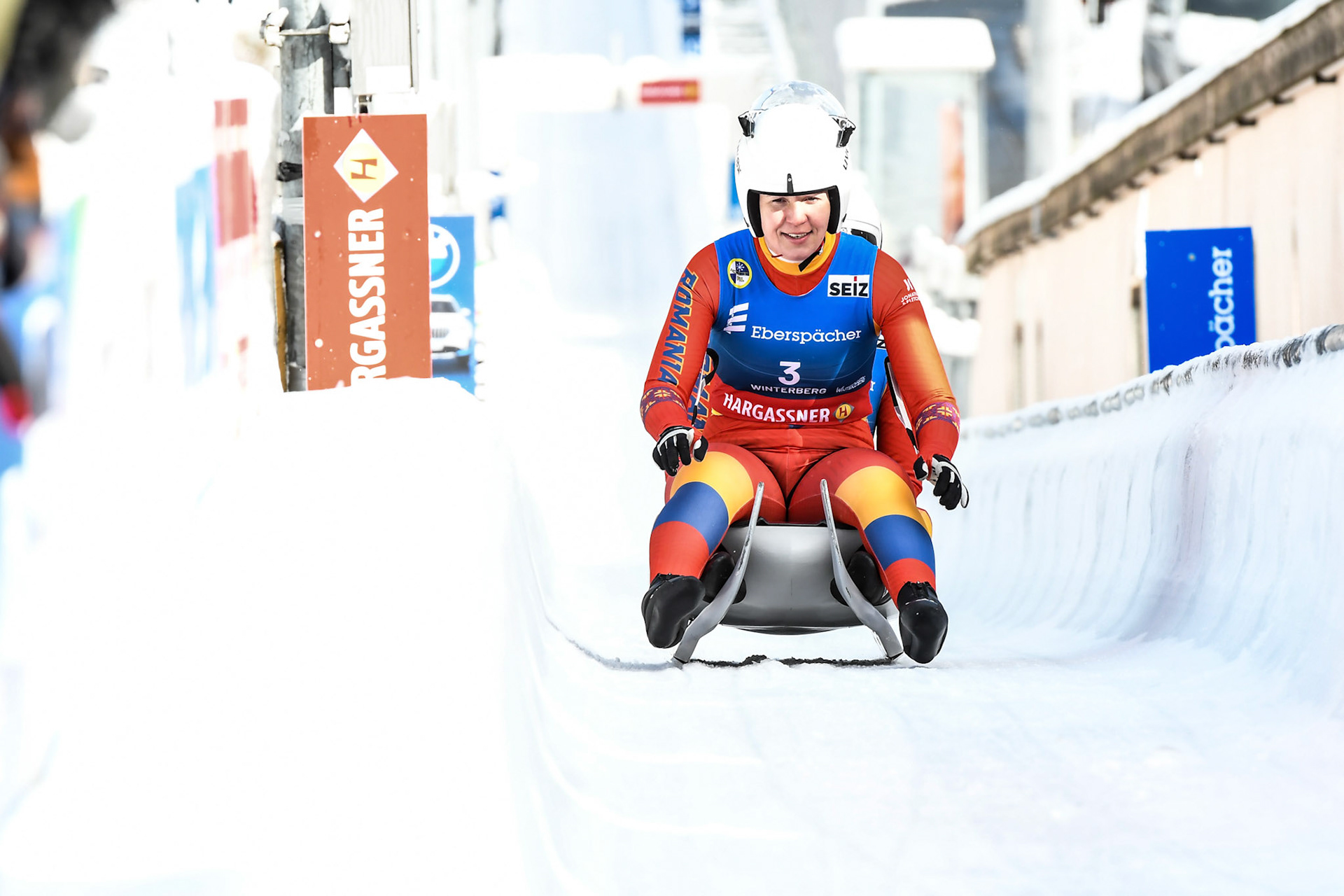 Raluca Stramaturarru, Mihaela Carmen Manolescu, ROU; Eberspächer Luge World Cup; Veltins Eisarena Winterberg 25.02.2023