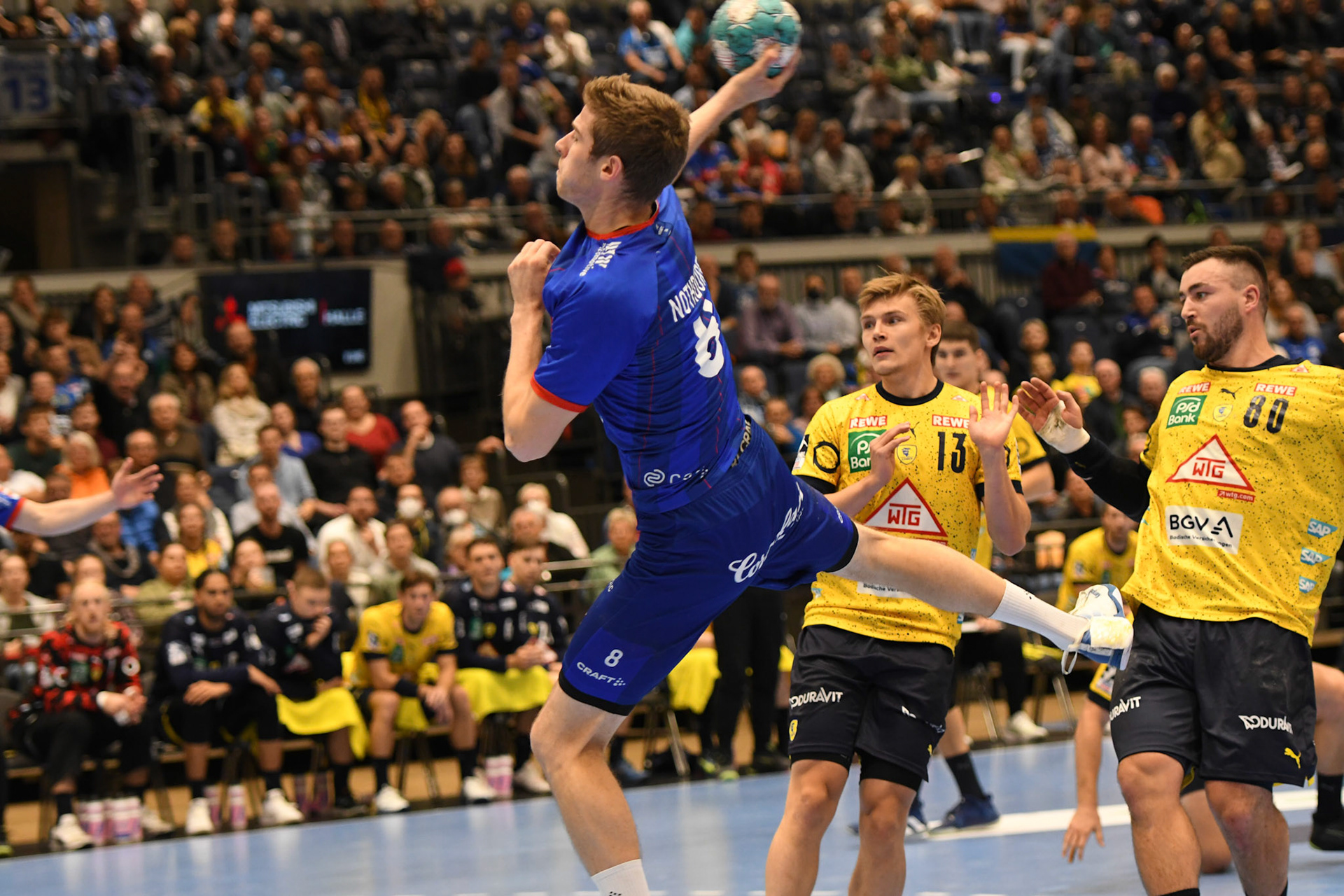 Tim Nothdurft #8; Handball Bundesliga; BHC 06 - Rhein Neckar Loewen 29.09.2022
