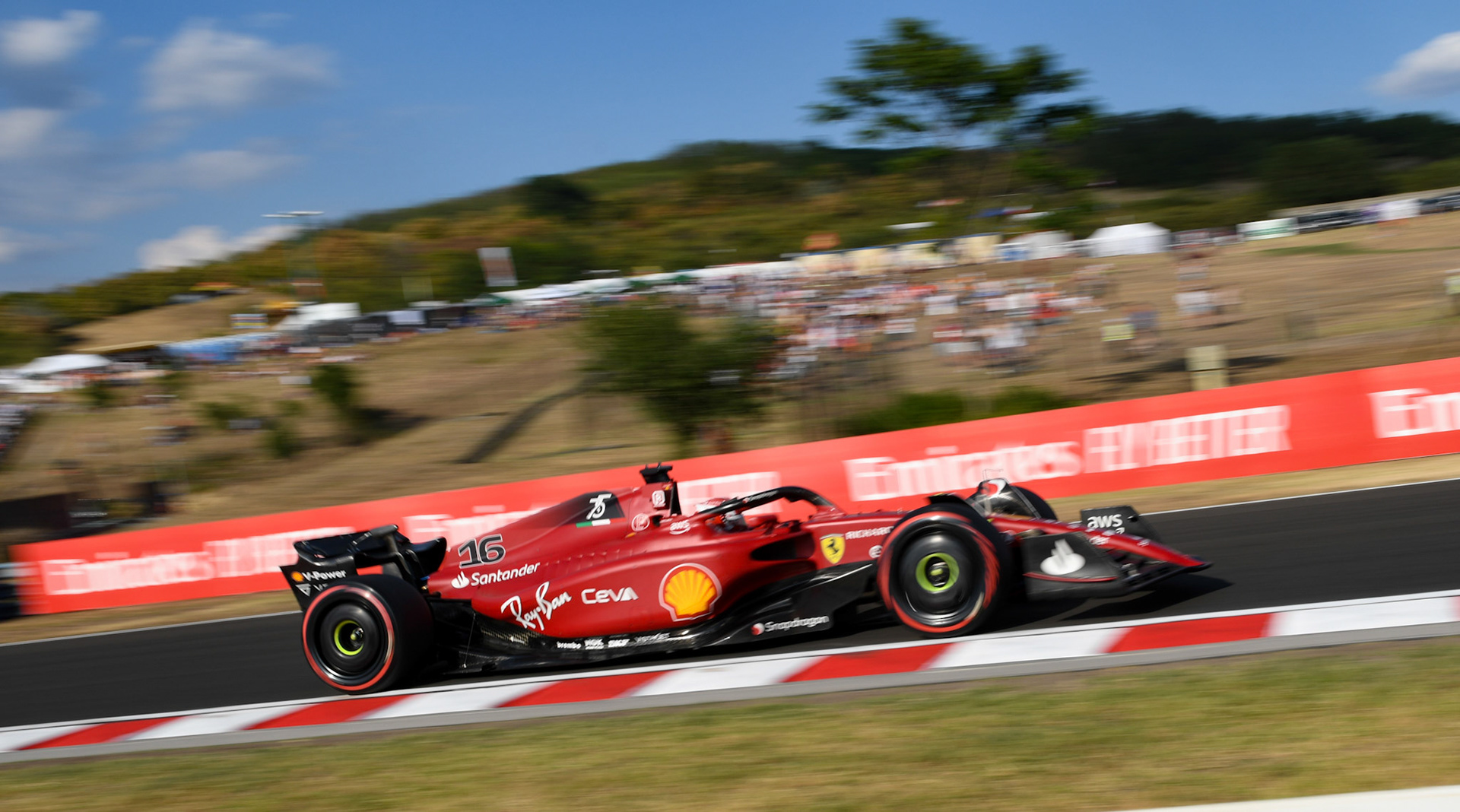 Charles Leclerc (MCO) Scuderia Ferrari; Formel 1 Ungarn am 29.07.2022