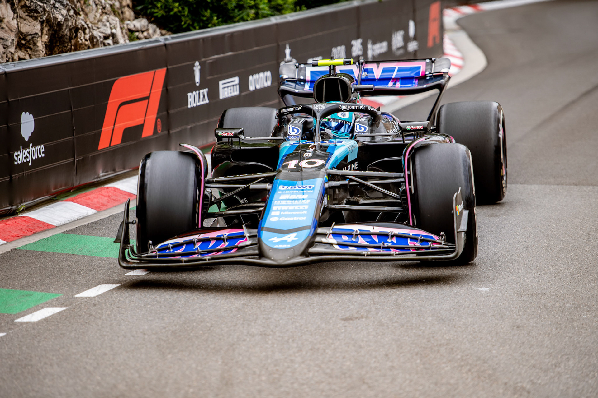 Pierre Gasly #10, BWT Alpine F1 Team; Formel1 GP Monaco Freitag, 24.05.2024