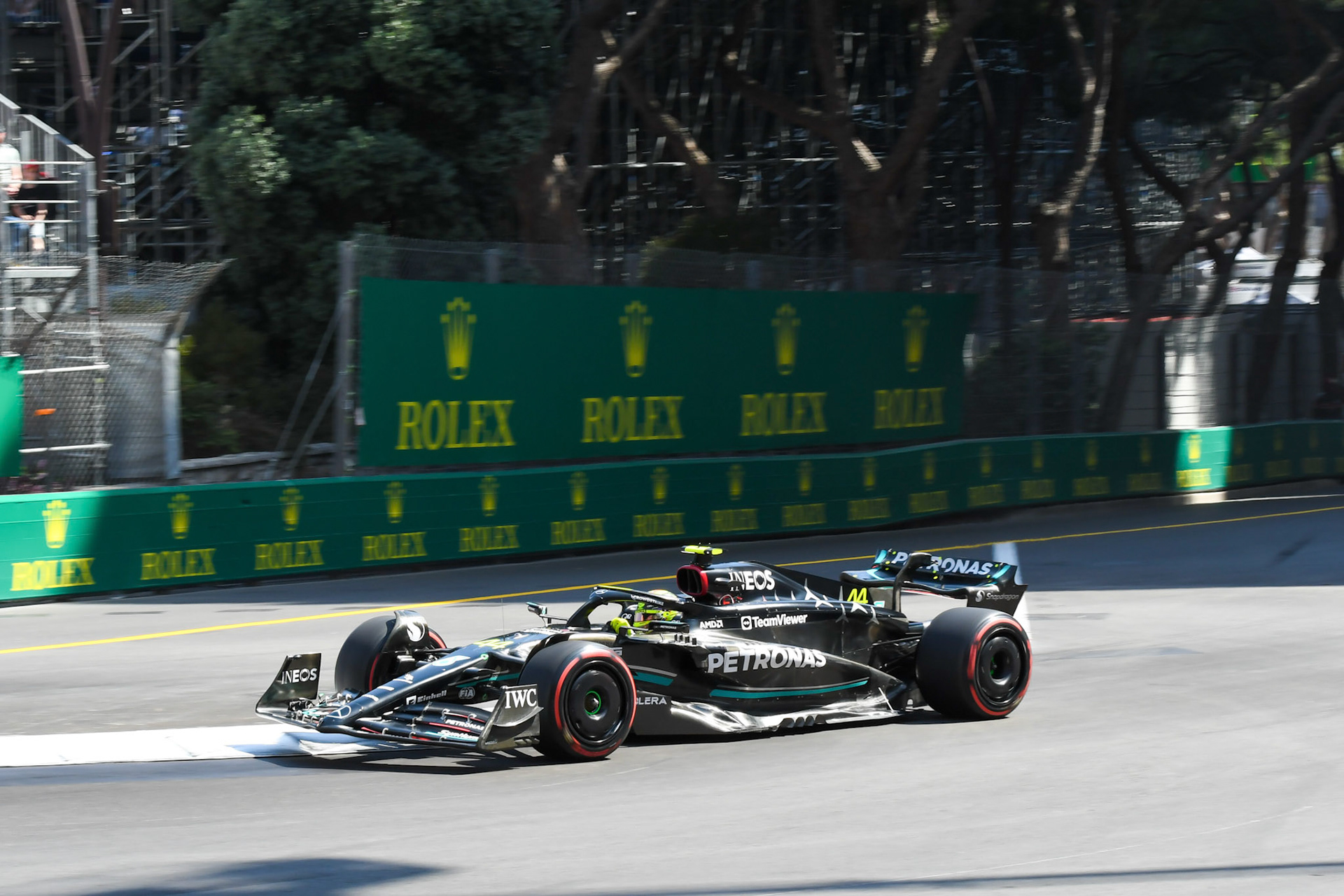 Lewis Hamilton (GBR) Mercedes AMG F1 Team; Formel 1 GP Monaco. Samstag 27.05.2023
