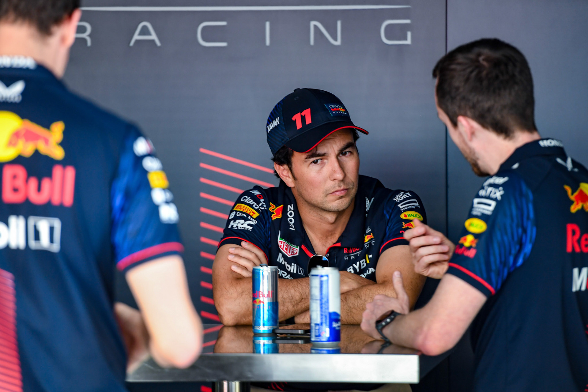 Sergio Perez (MEX) Red Bull Racing; Formel 1 GP Abu Dhabi. Donnerstag 23.11.2023