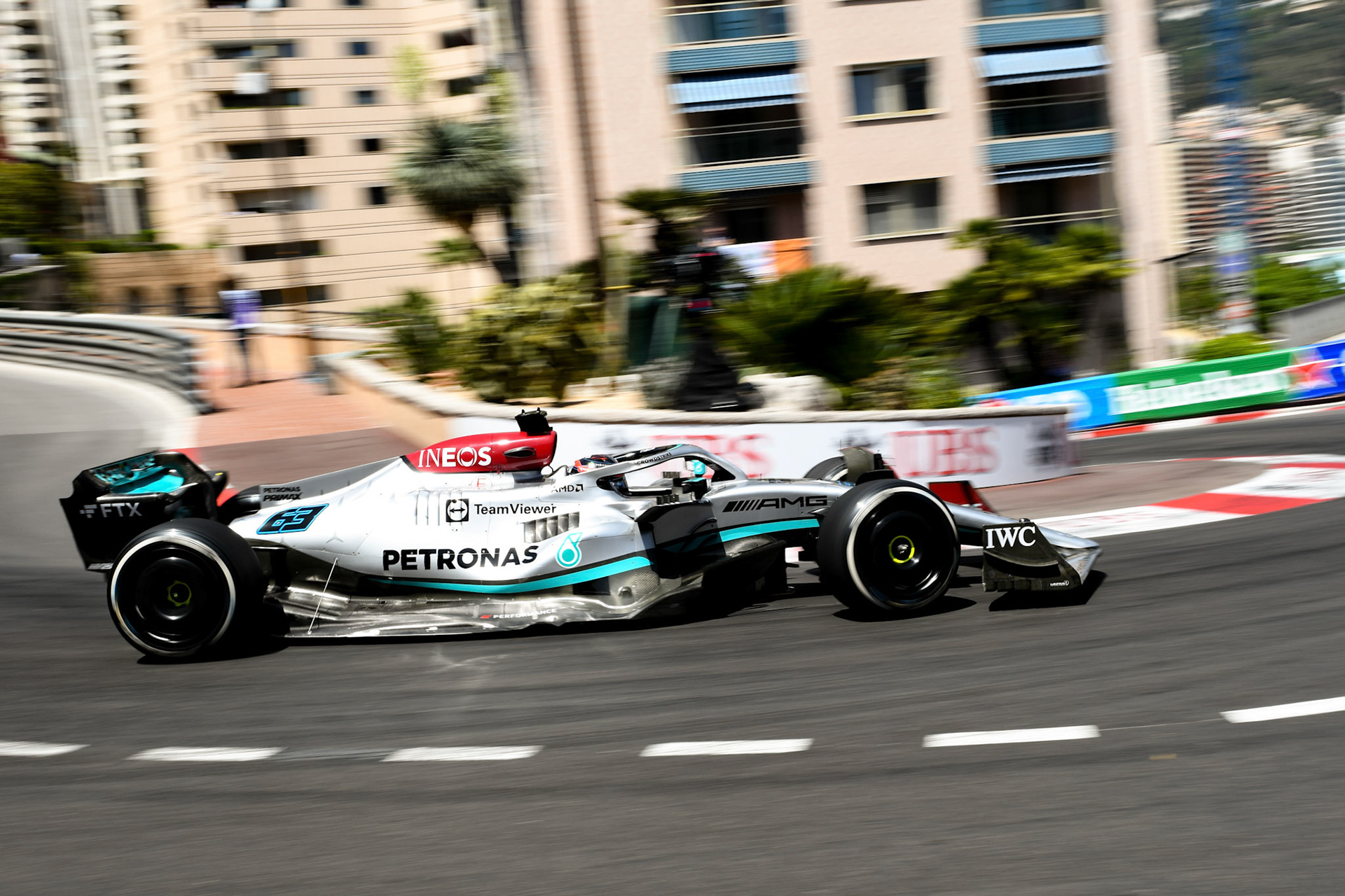 George Russell (GBR) Merceds AMG Petronas F1 Team; Formel 1 Monaco am 27.05.2022