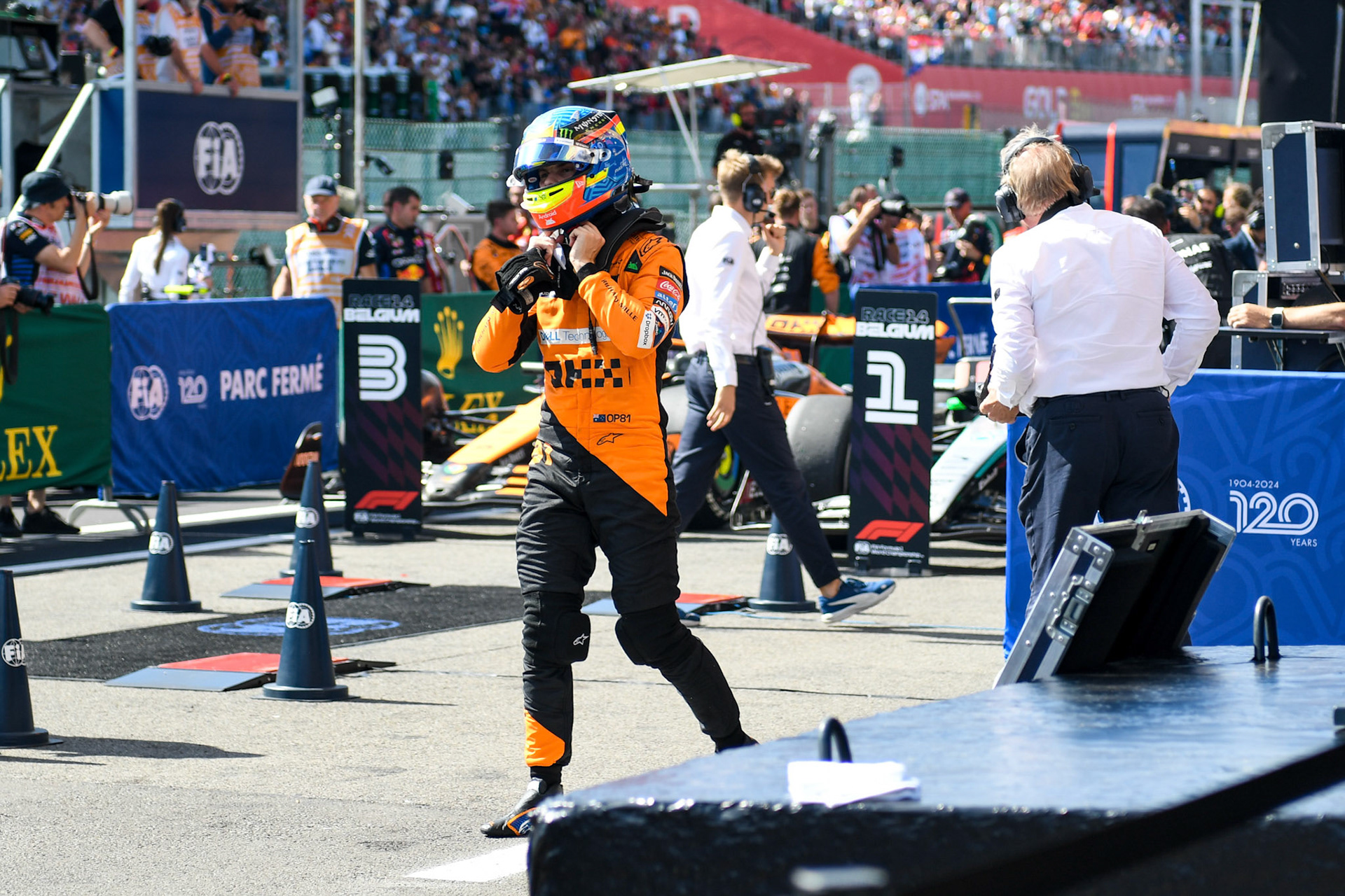 Oscar Piastri #81, McLaren Formula 1 Team;Formel 1 GP Spa / Belgien. Sonntag, 28.07.2024