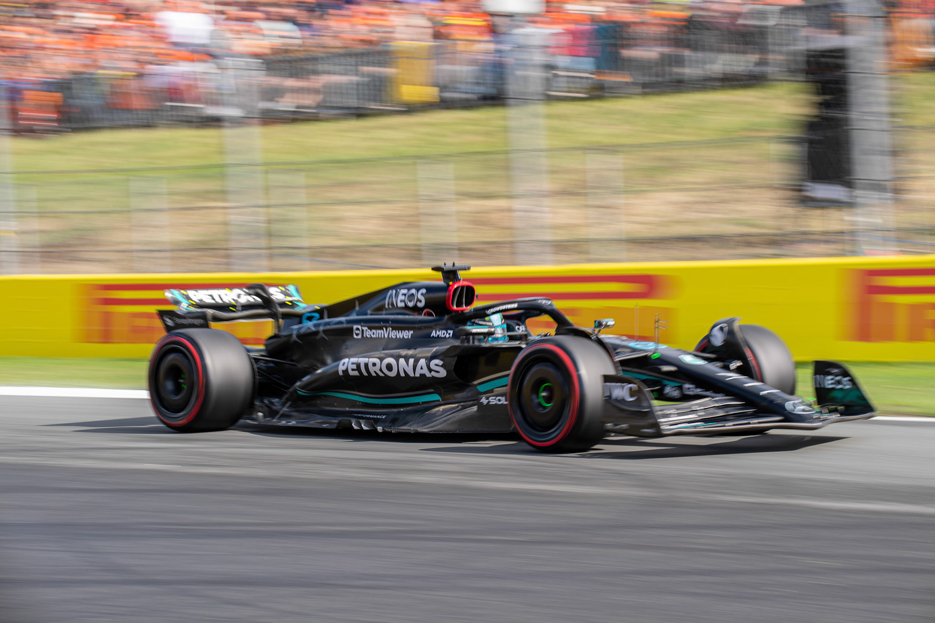 George Russell (GBR) Mercedes AMG F1 Team; Formel 1 GP Holland / Zandvoort. Samstag, 26.08.2023