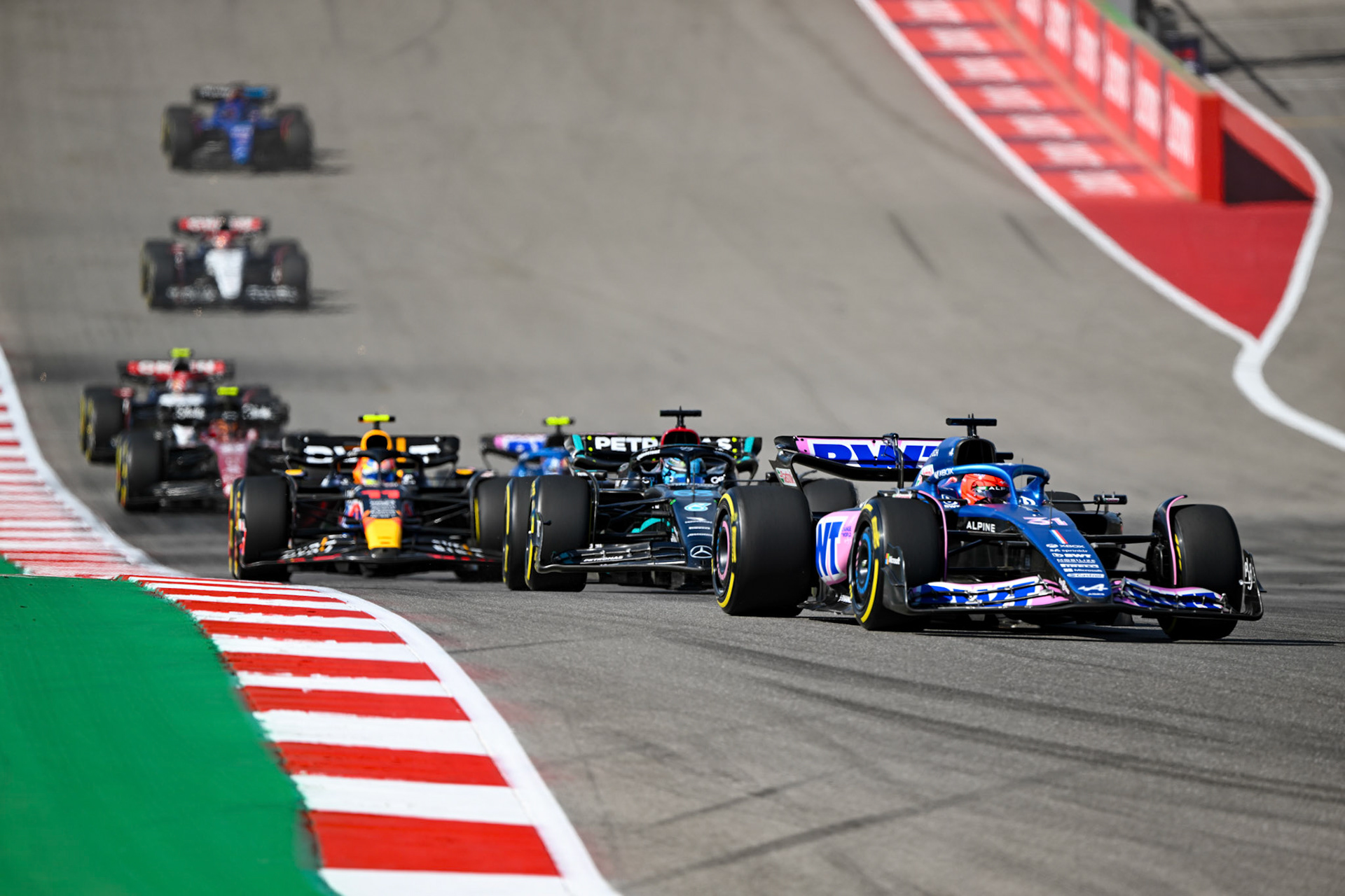 Rennstart; Formel 1 GP USA Austin Texas. Sonntag 22.10.2023