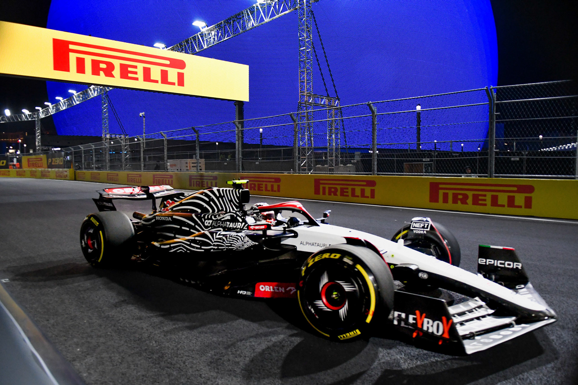 Yuki Tsunoda (JPN) Scuderia Alpha Tauri;Formel 1 GP USA Las Vegas. Samstag 18.11.2023