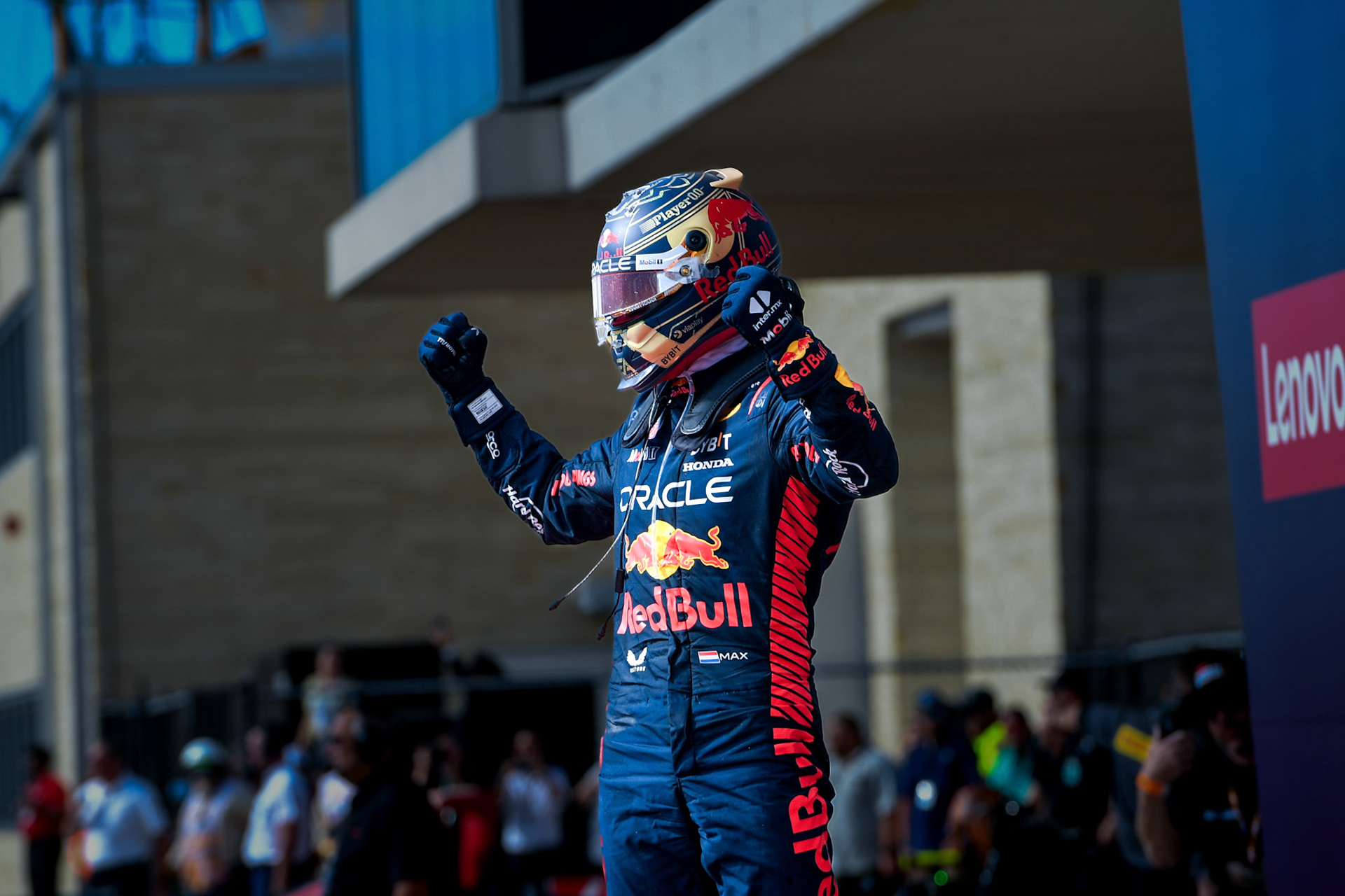 Max Verstappen (NED) Red Bull Racing;Formel 1 GP USA Austin Texas. Sonntag 22.10.2023