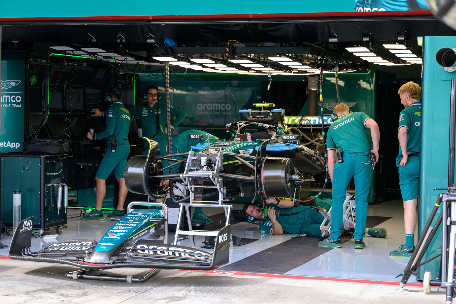 Aston Martin Aramco F1 Team; F1 GP Imola / Italien Donnerstag, 16.05.2024