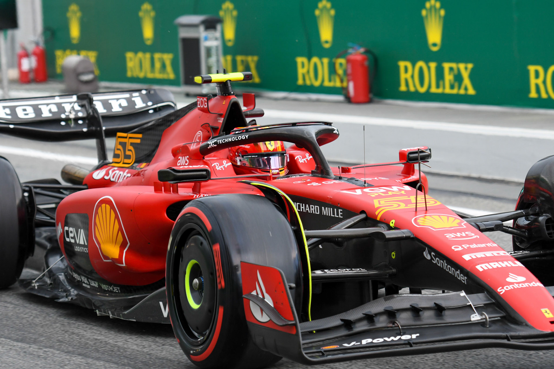 Carlos Sainz (ESP) Scuderia Ferrari; Formel 1 GP Barcelona. Samstag 03.06.2023