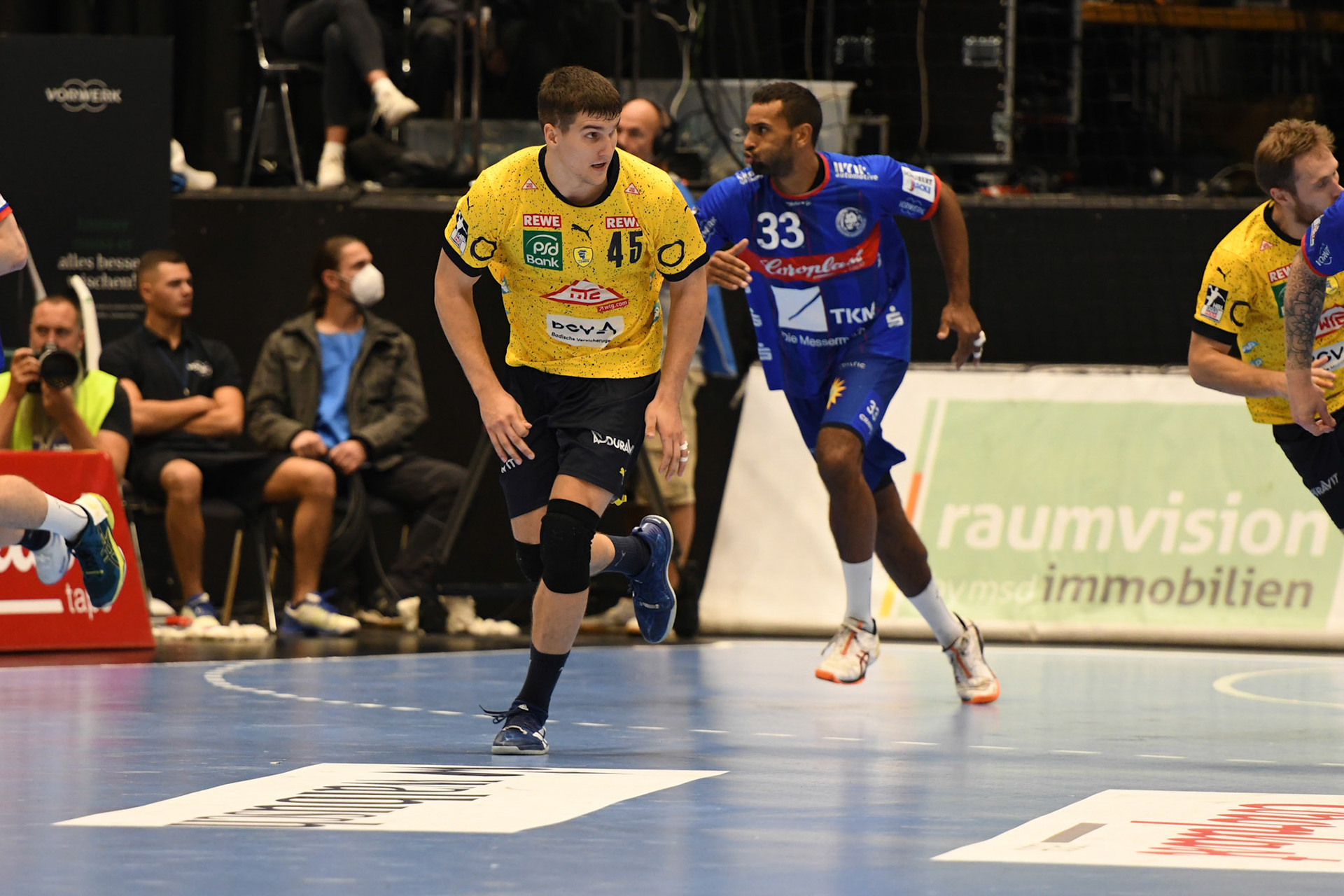 Halil Jaganjac #45; Handball Bundesliga; BHC 06 - Rhein Neckar Loewen 29.09.2022