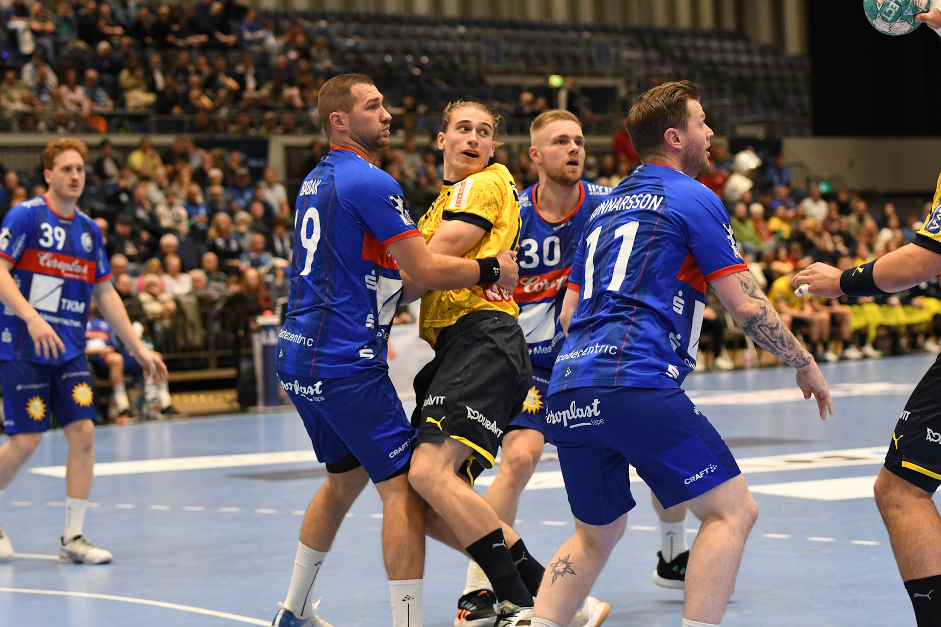 Arnor Pór Gunnarsson #11; Handball Bundesliga; BHC 06 - Rhein Neckar Loewen 29.09.2022