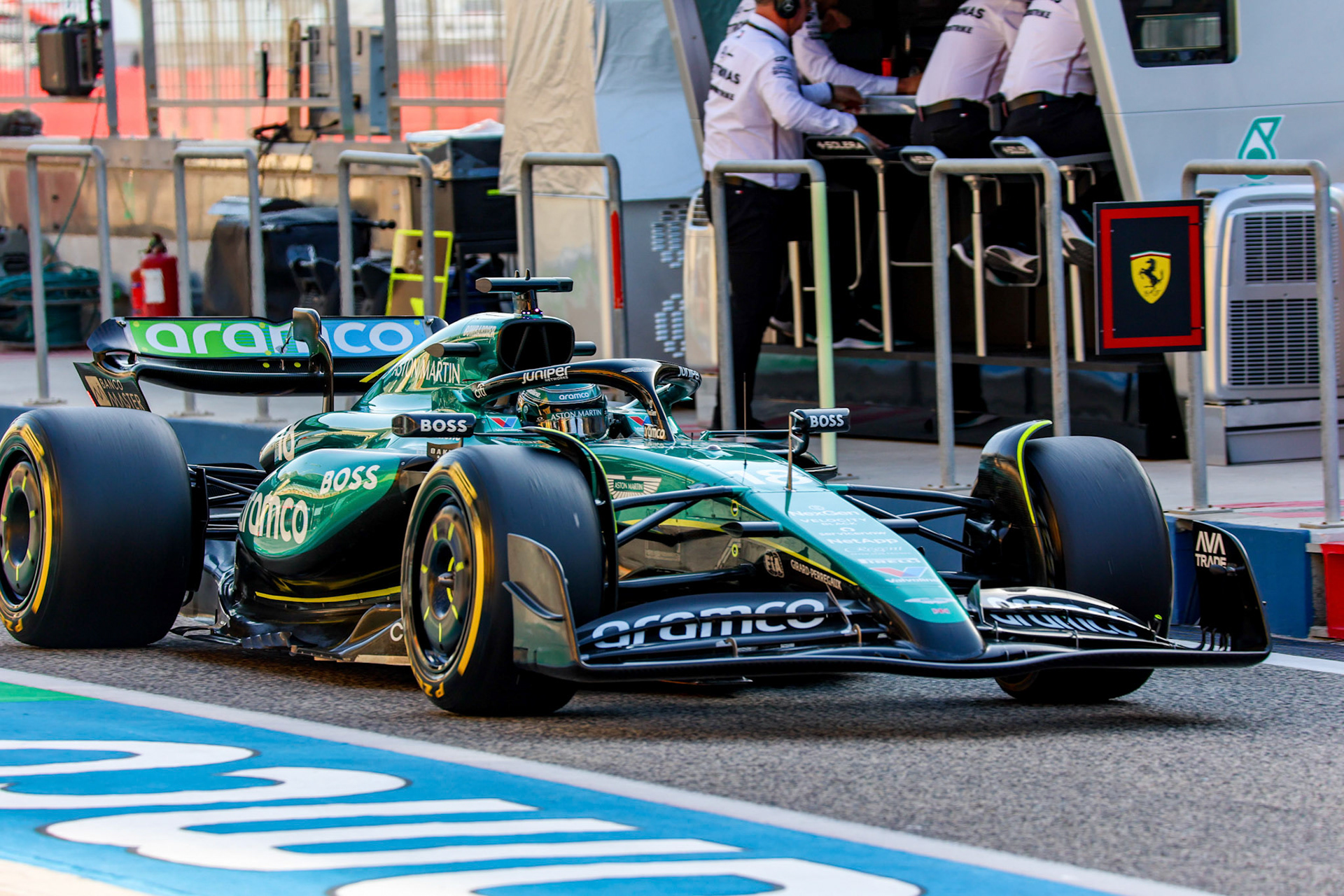Lance Stroll #18, Aston Martin Aramco F1 Team; Formel 1 Pre-Season Tests Bahrain. Donnerstag, 22.02.2024