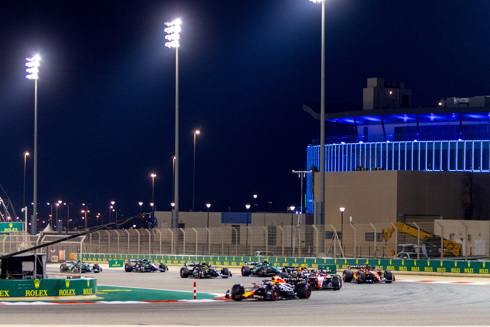 Max Verstappen (NED) Red Bull Racing, Race Start; Formel 1 GP Bahrain. Sonntag 05.03.2023
