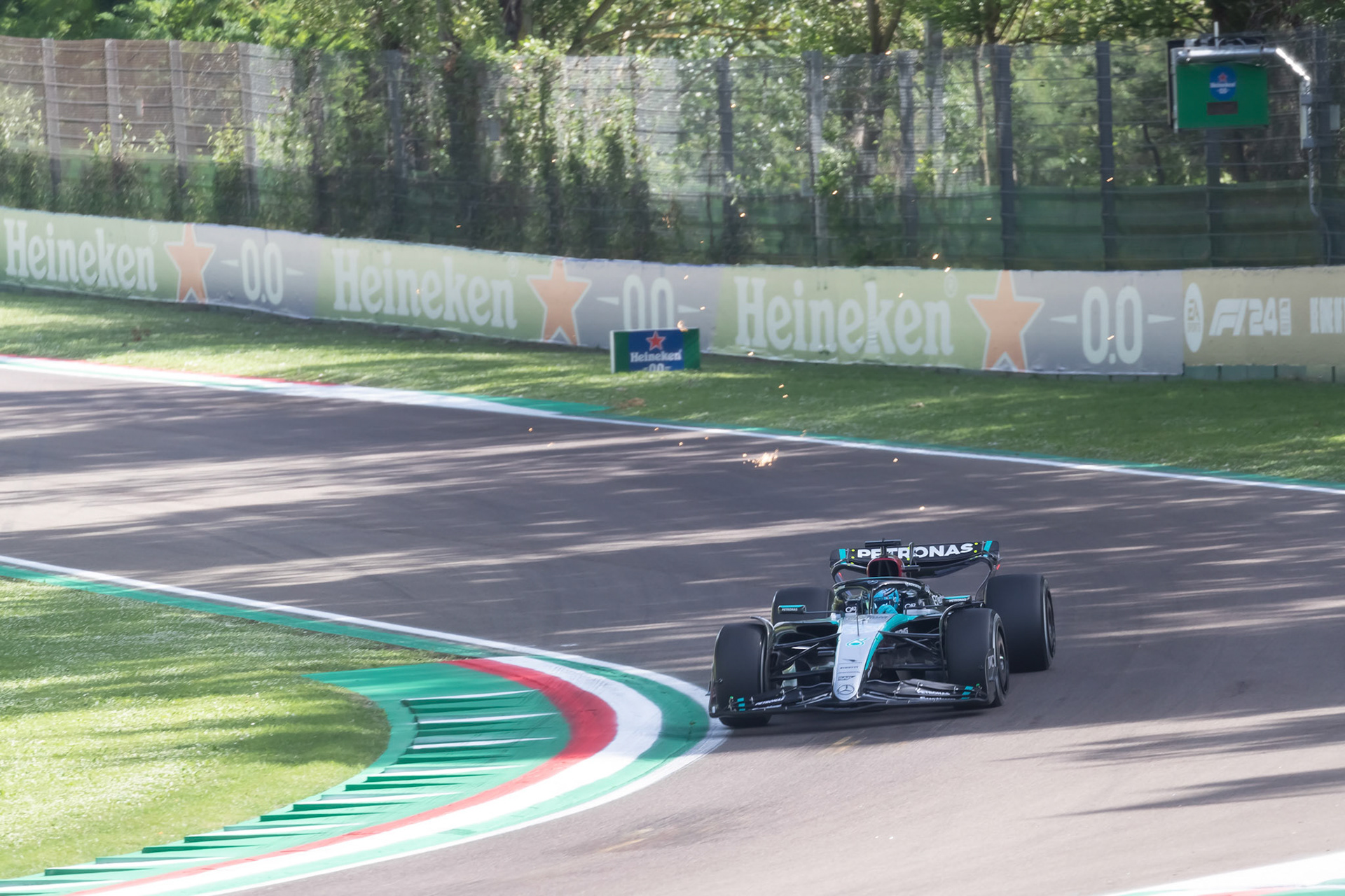 George Russell #63, Mercedes-AMG Petronas F1 Team; F1 GP Imola / Italien Freitag, 17.05.2024