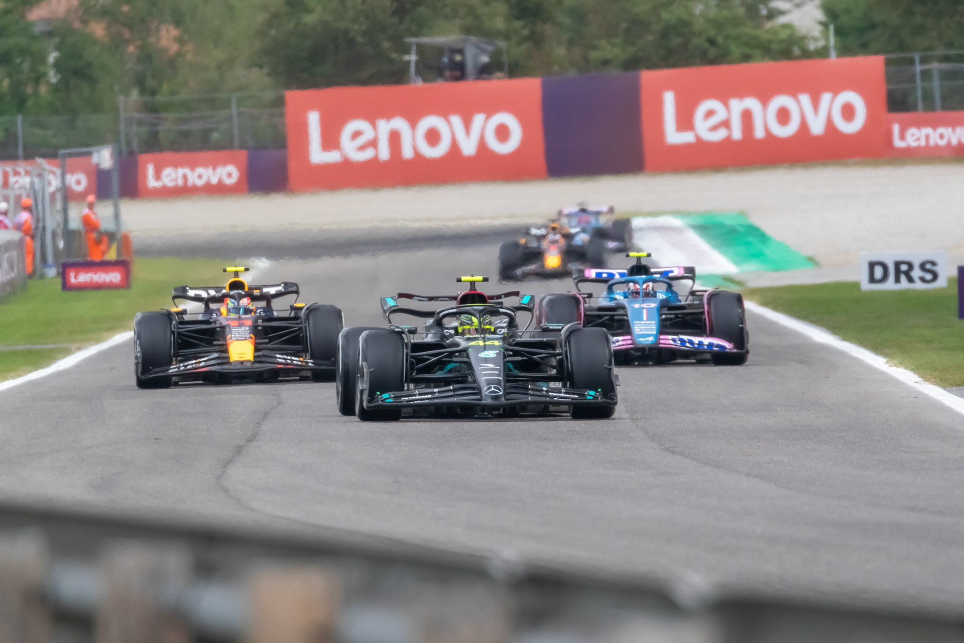 Lewis Hamilton (GBR) Mercedes AMG F1 Team; Formel 1 GP Italien / Monza. Freitag, 01.09.2023