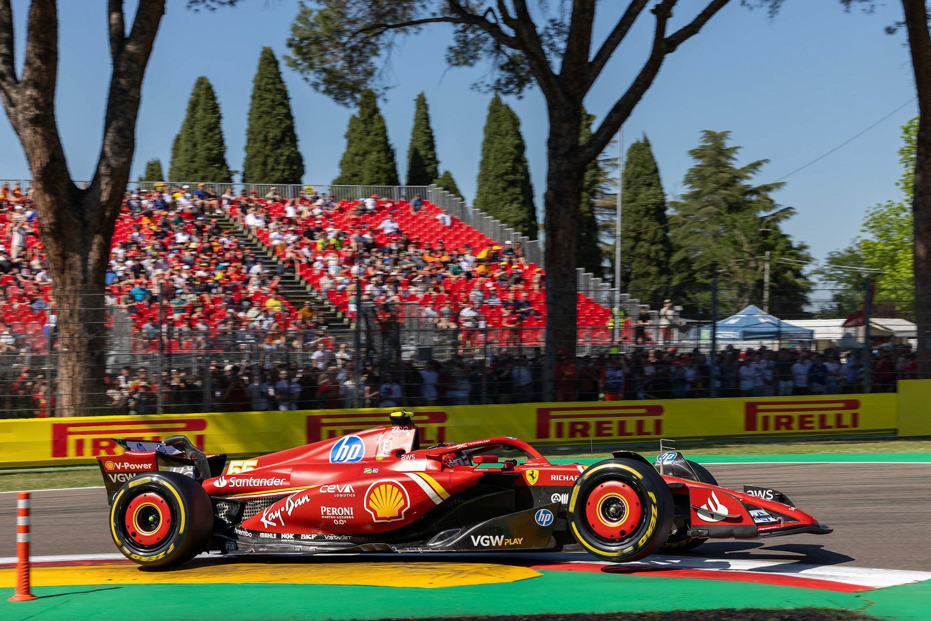 Carlos Sainz #55, Scuderia Ferrari; F1 GP Imola / Italien Samstag, 18.05.2024