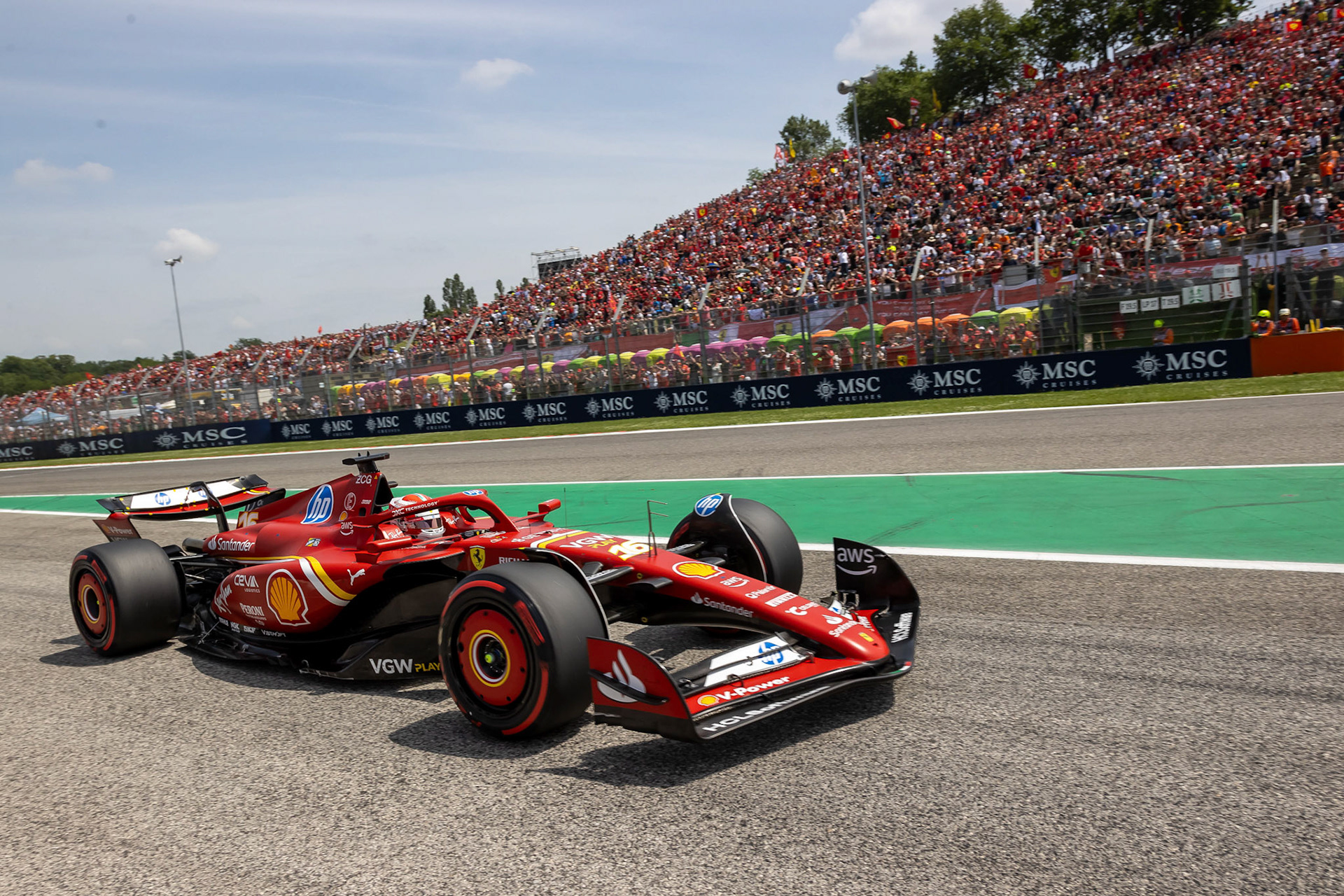 Charles Leclerc #16, Scuderia Ferrari; F1 GP Imola / Italien Sonntag, 19.05.2024