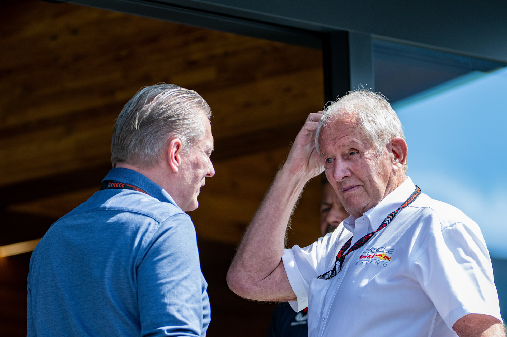Dr Helmut Marko, Red Bull Motorsportkonsulent, Oracle Red Bull Racing und Jos Verstappen;Formel 1 GP Austria / Österreich. Samstag, 29.06.2024