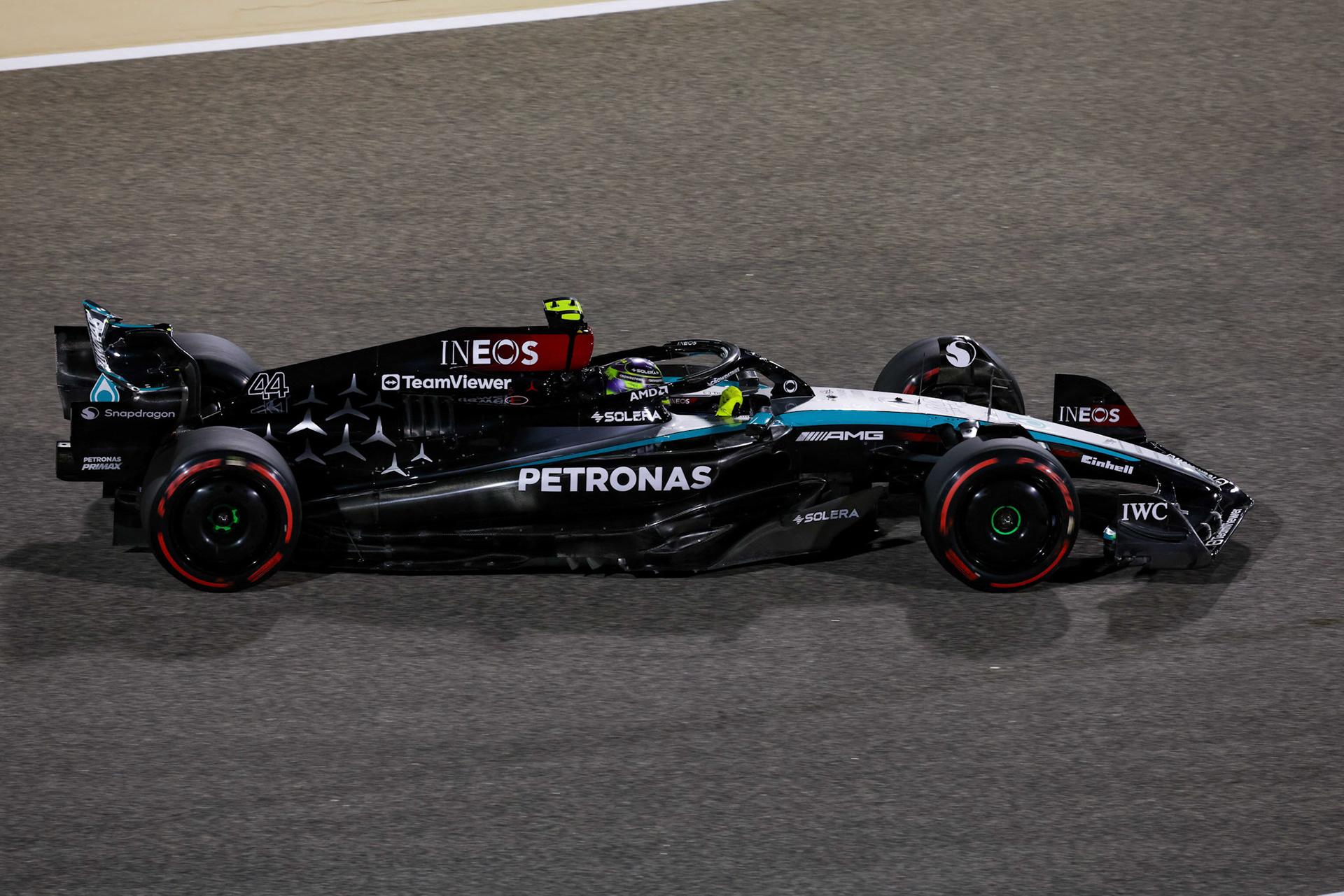 Lewis Hamilton #44, Mercedes-AMG Petronas F1 Team; Formel 1 GP Bahrain. Freitag 01.03.2024