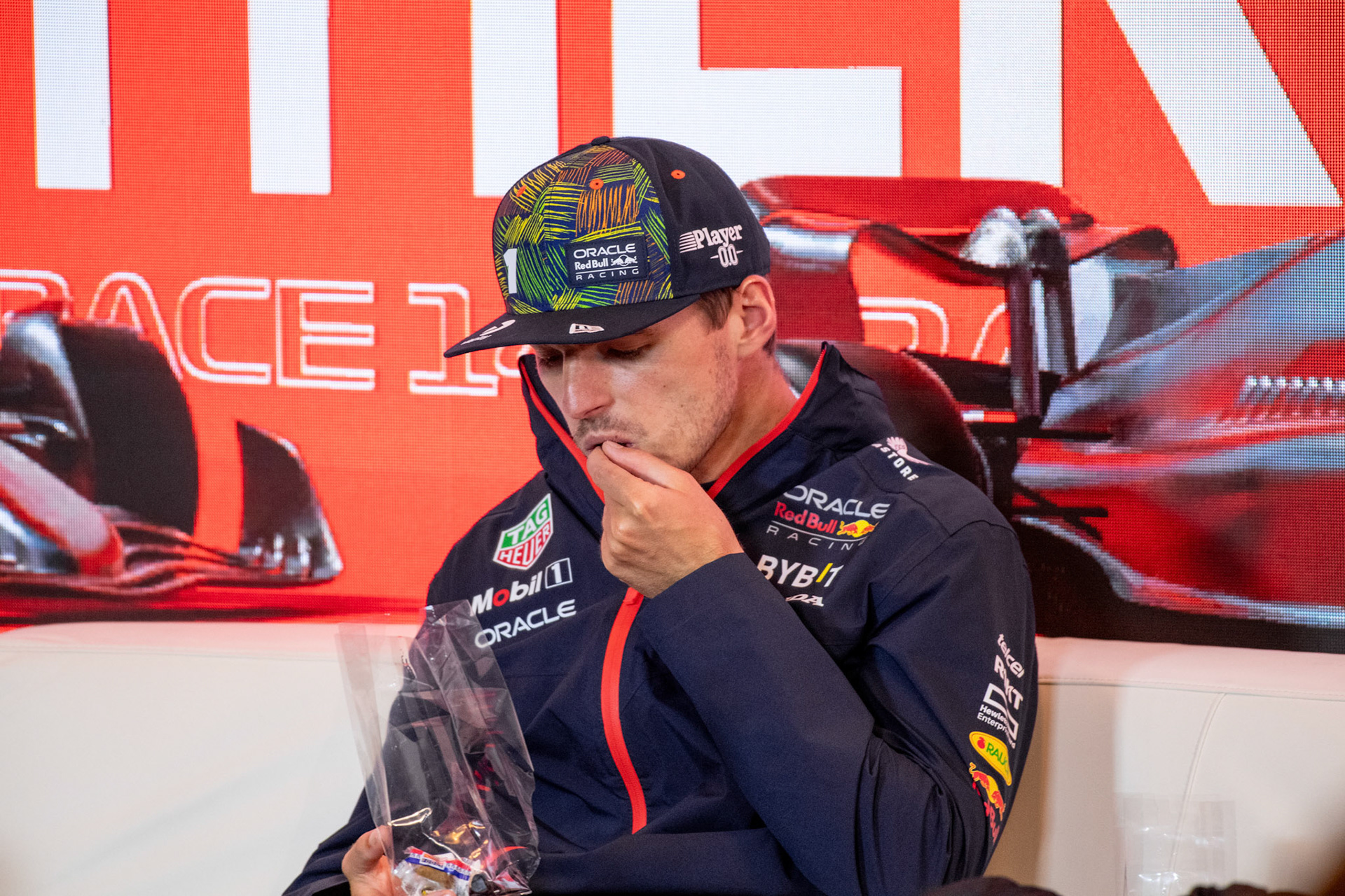 Max Verstappen (NED) Red Bull Racing Pressekonferenz;Formel 1 GP Holland / Zandvoort. Sonntag, 27.08.2023