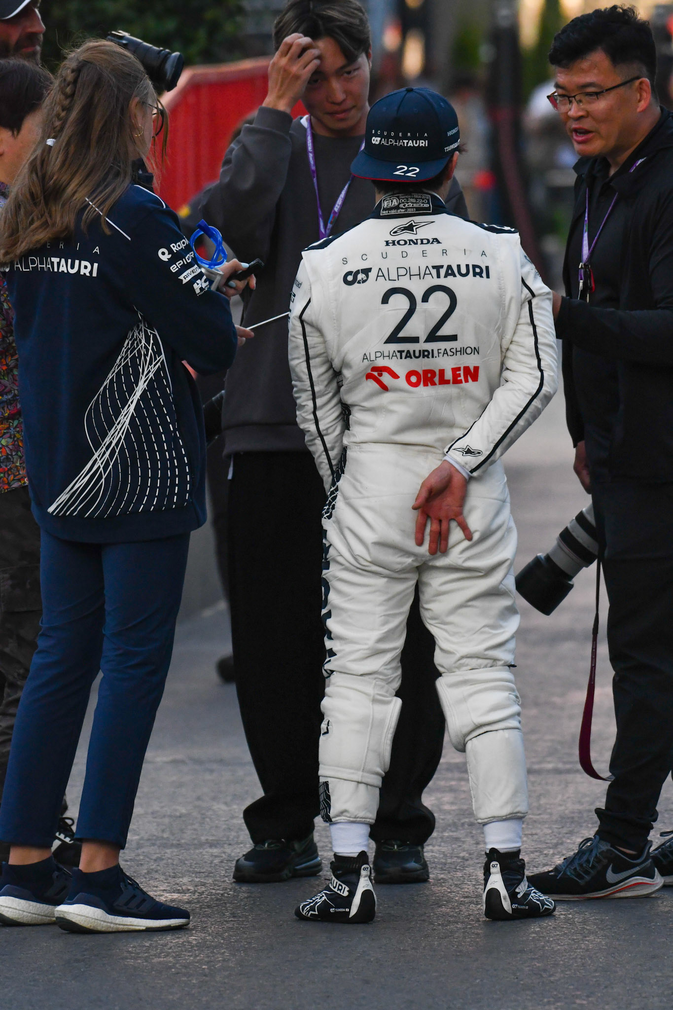 Yuki Tsunoda (JPN) Scuderia Alpha Tauri; Formel 1 GP Baku Azerbaijan. Freitag 28.04.2023
