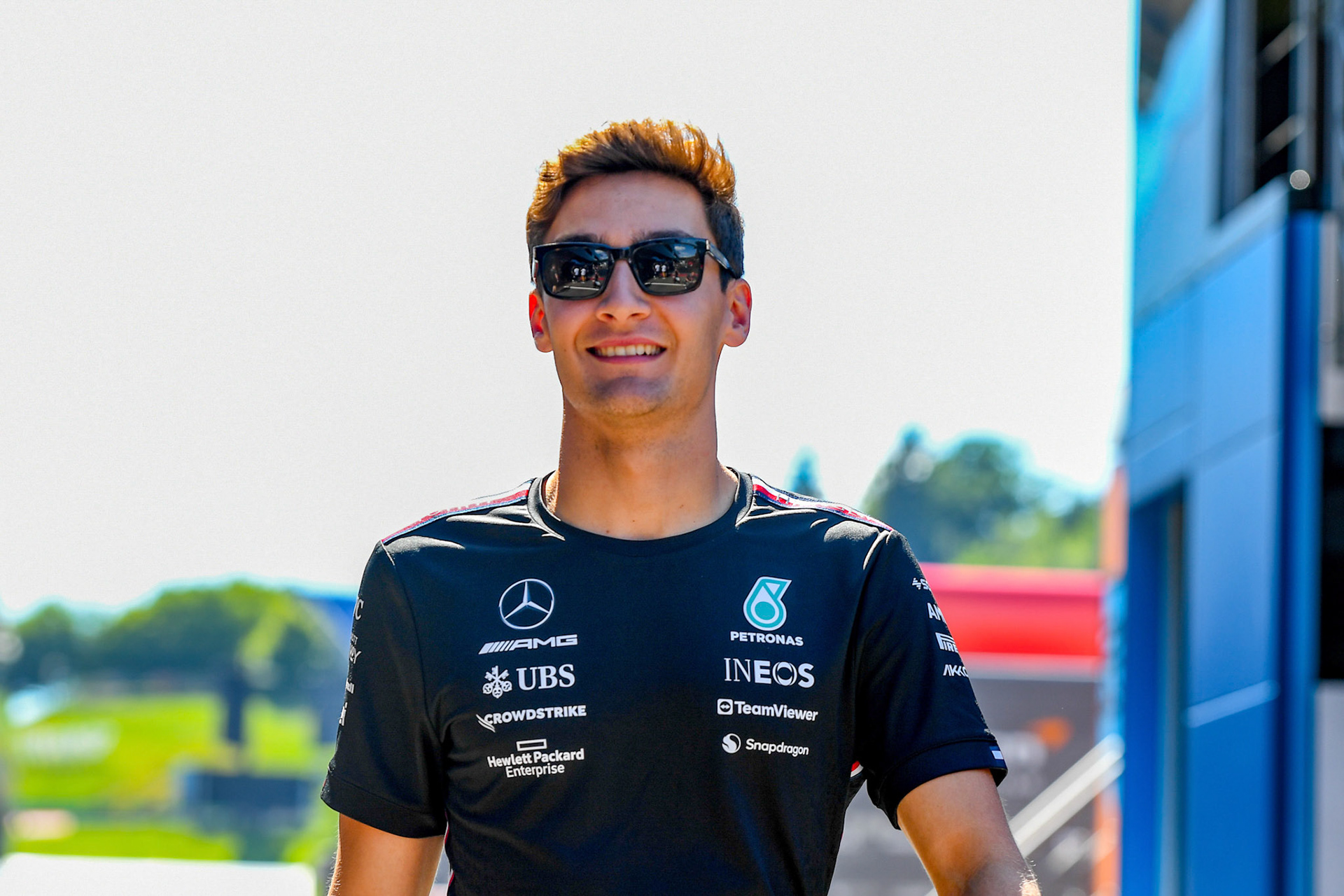 George Russell (GBR) Mercedes AMG F1 Team; Formel 1 GP Austria / Österreich. Donnerstag 29.06.2023