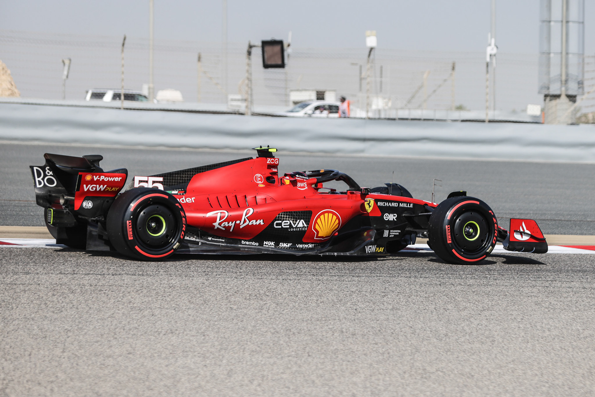 Carlos Sainz (ESP) Scuderia Ferrari; Formel 1 GP Bahrain. Samstag 04.03.2023