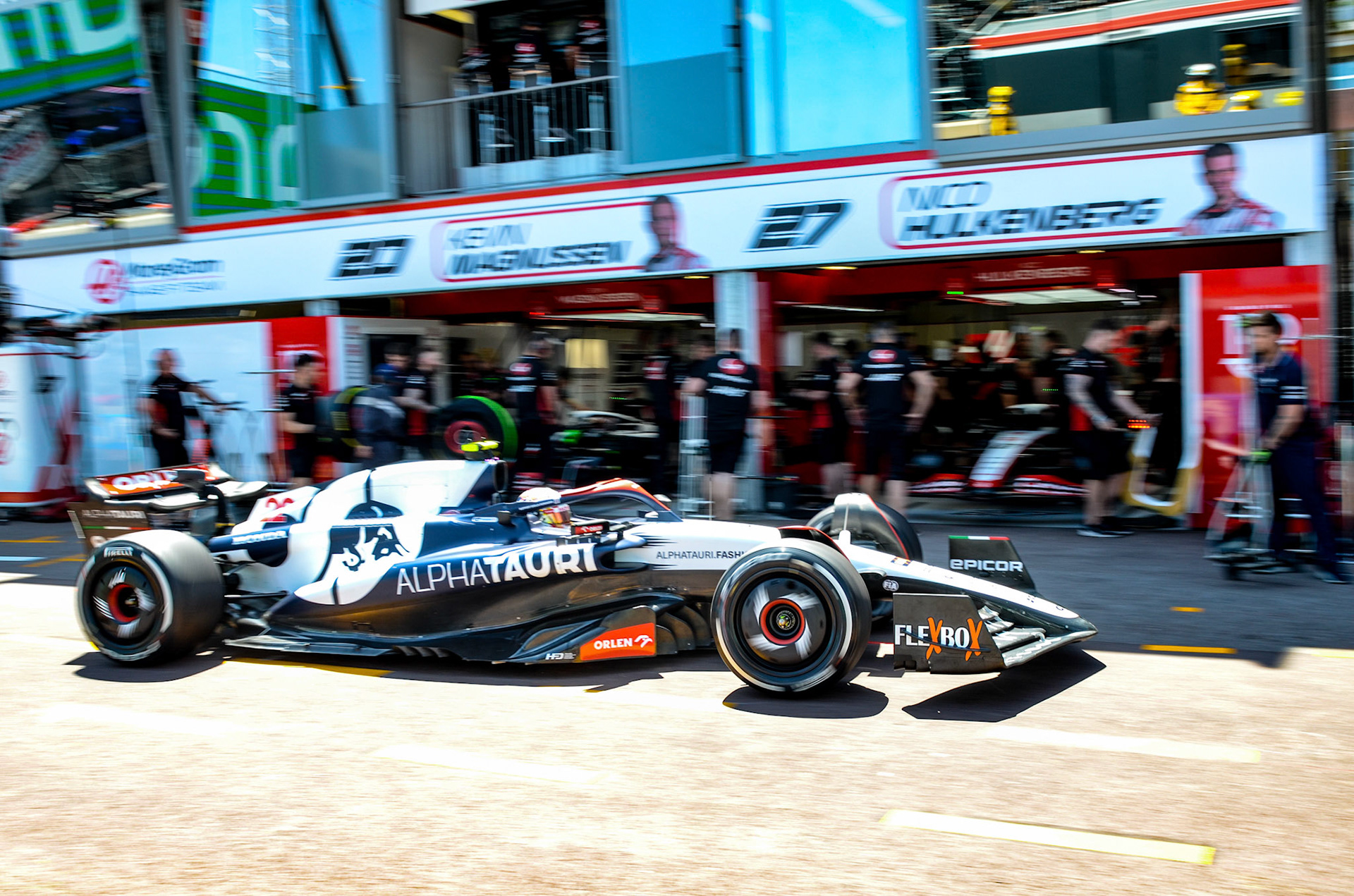 Yuki Tsunoda (JPN) Scuderia Alpha Tauri; Formel 1 GP Monaco. Freitag 26.05.2023