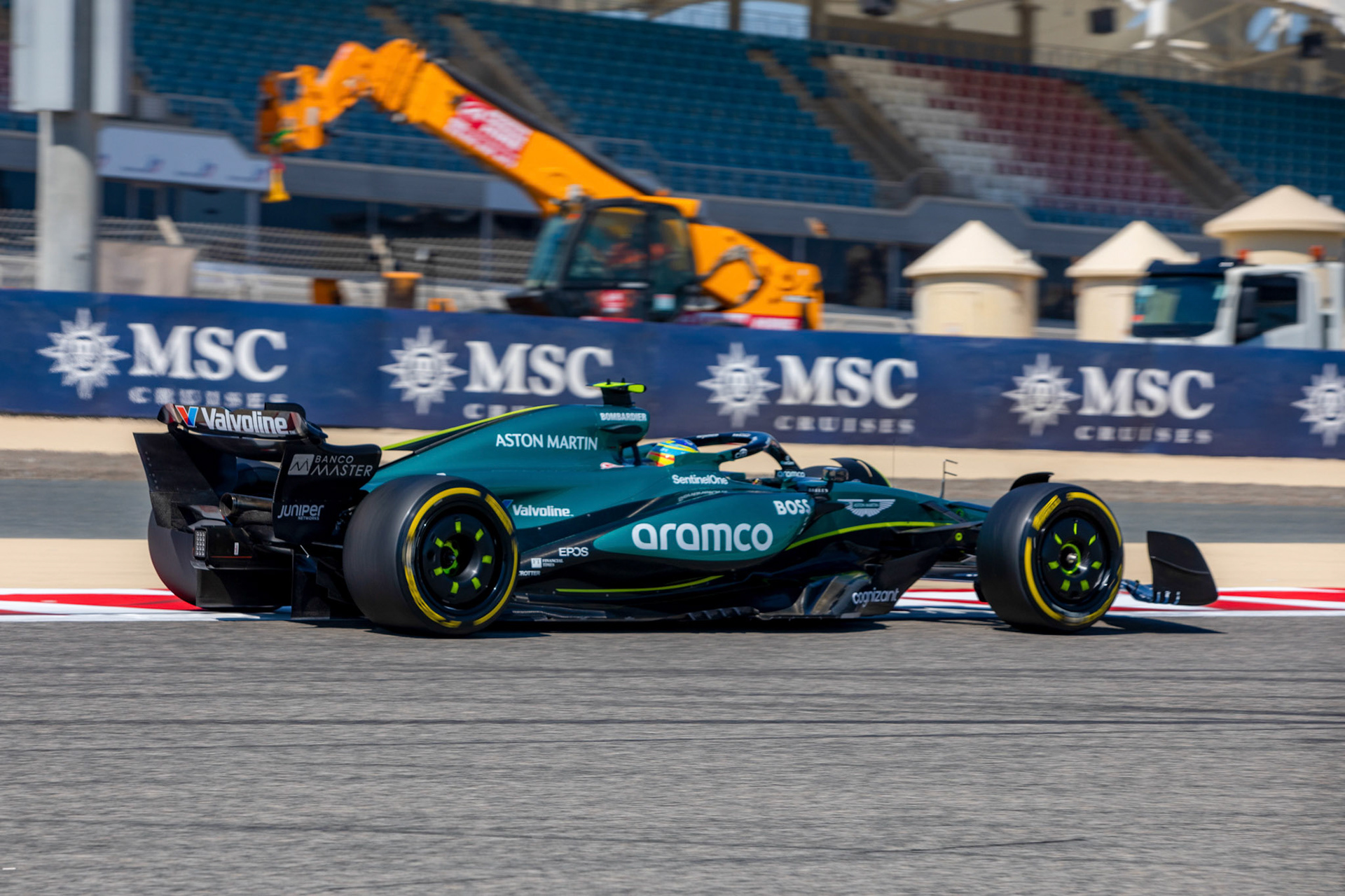 Fernando Alonso #14, Aston Martin Aramco F1 Team; Formel 1 Pre-Season Tests Bahrain. Mittwoch, 21.02.2024