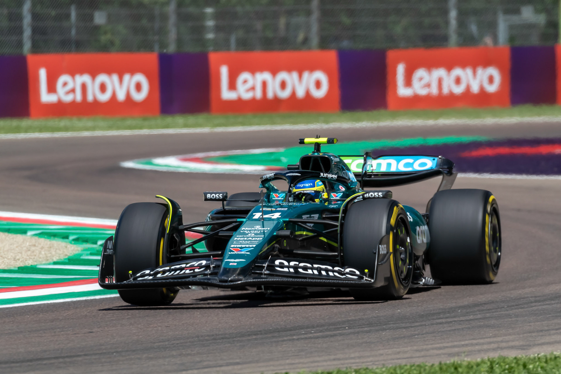 Fernando Alonso #14, Aston Martin Aramco F1 Team; F1 GP Imola / Italien Freitag, 17.05.2024