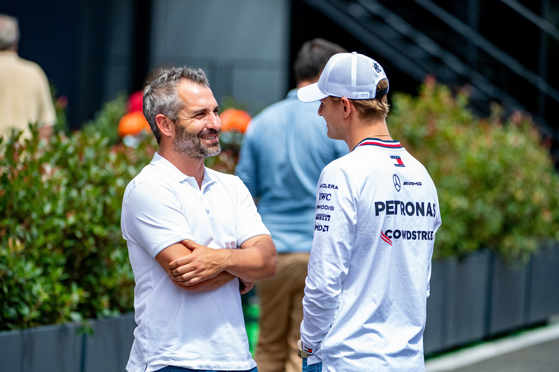 Mick Schumacher und Timo Glock;Formel 1 GP Austria / Österreich. Donnerstag, 27.06.2024