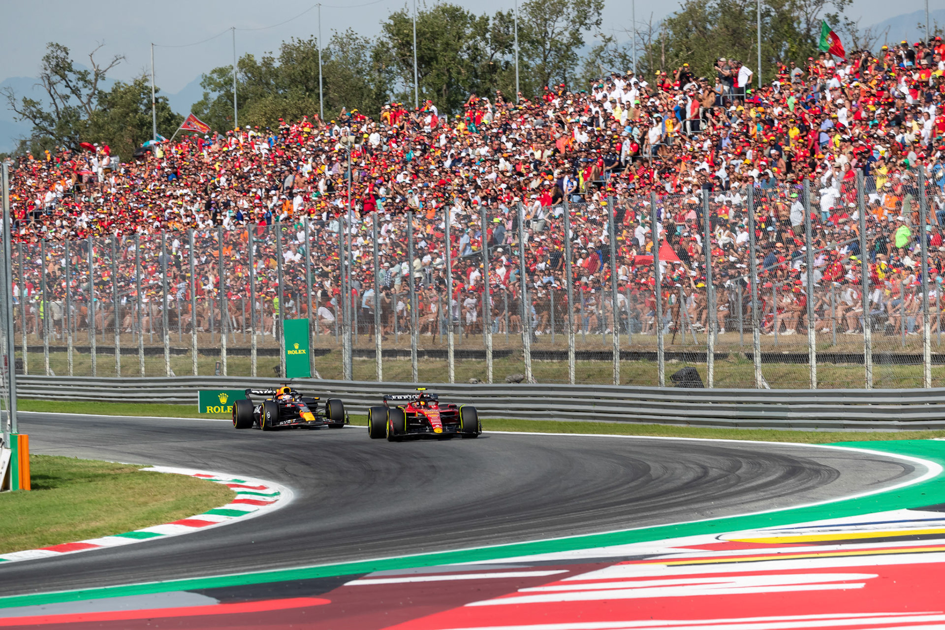 Carlos Sainz (ESP) Scuderia Ferrari; Formel 1 GP Italien / Monza. Sonntag, 03.09.2023