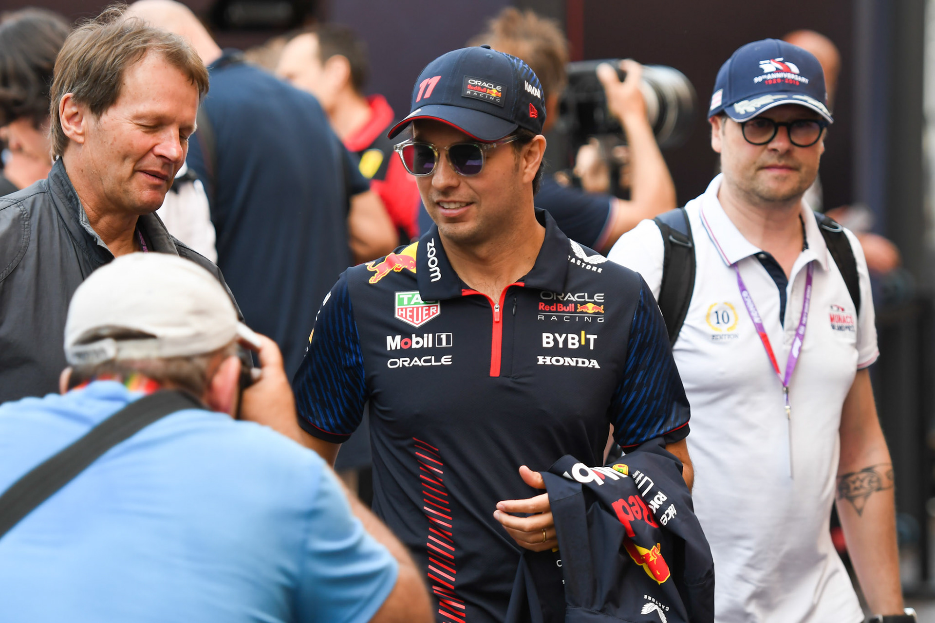 Sergio Perez (MEX) Red Bull Racing; Formel 1 GP Monaco. Donnerstag 25.05.2023