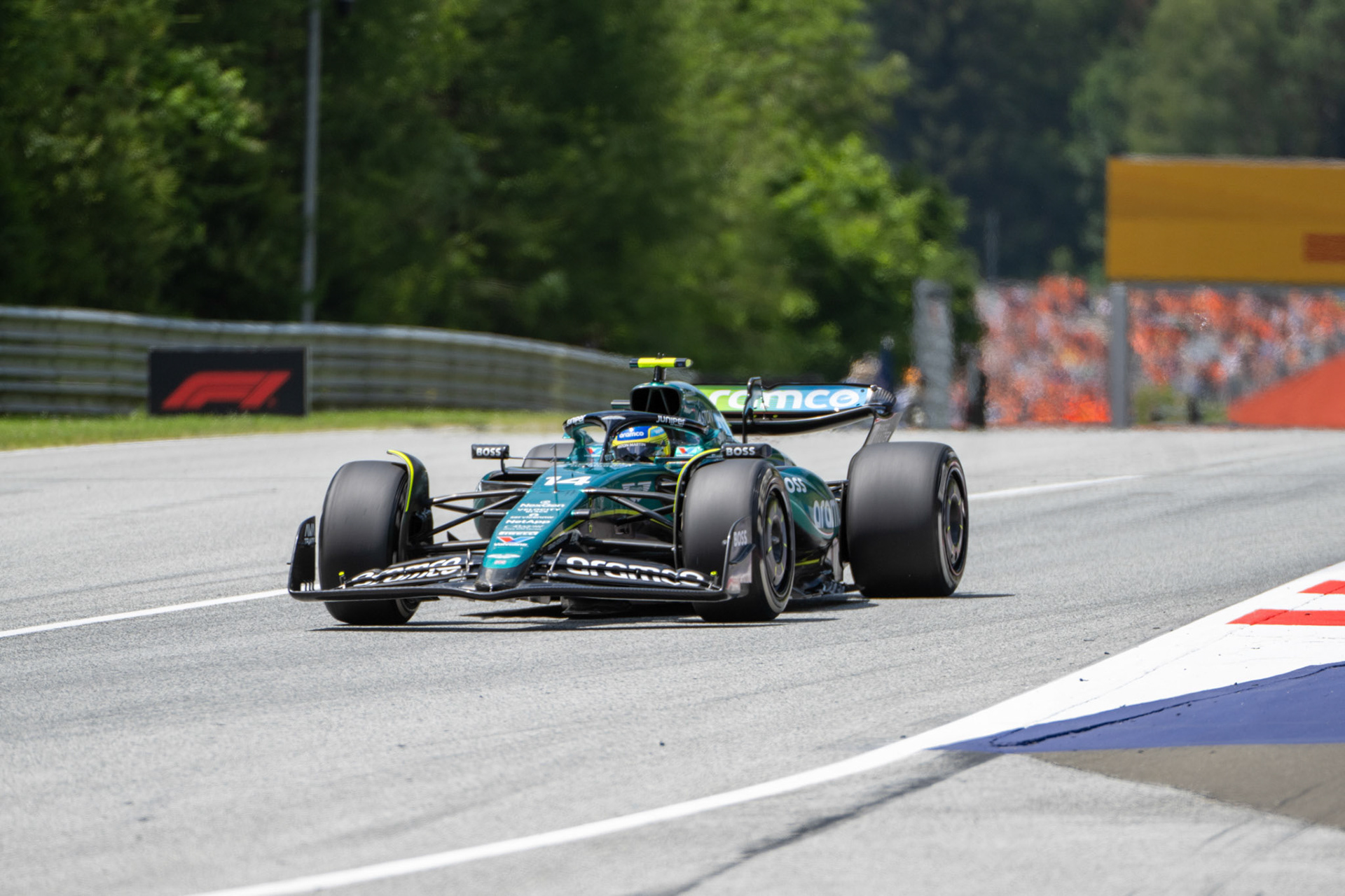 Fernando Alonso #14, Aston Martin Aramco F1 Team;Formel 1 GP Austria / Österreich. Freitag, 28.06.2024