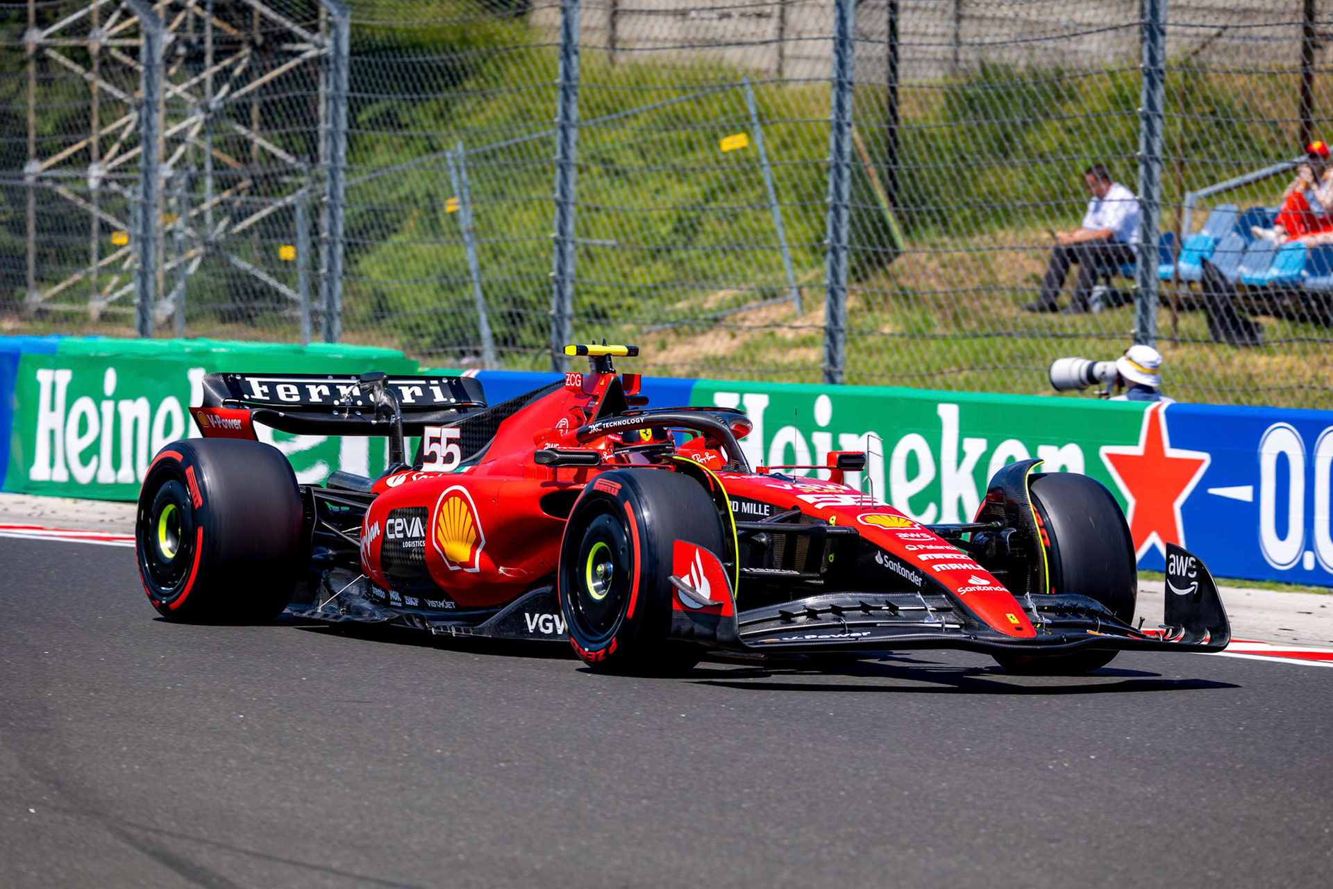 Carlos Sainz (ESP) Scuderia Ferrari; Formel 1 GP Budapest / Ungarn. Samstag, 22.07.2023