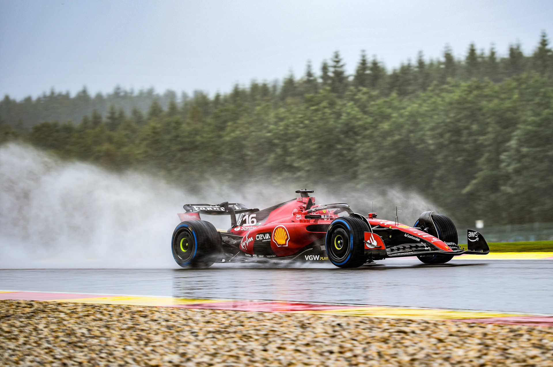 Charles Leclerc (MCO) Scuderia Ferrari;Formel 1 GP Spa Francorchamps/ Belgien. Freitag, 28.07.2023