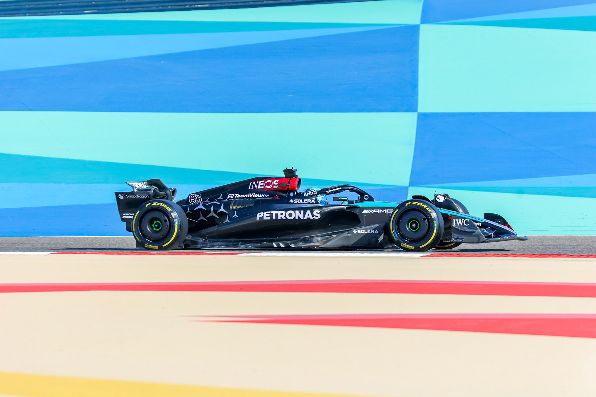 George Russell #63, Mercedes-AMG Petronas F1 Team; Formel 1 GP Bahrain. Donnerstag 29.02.2024