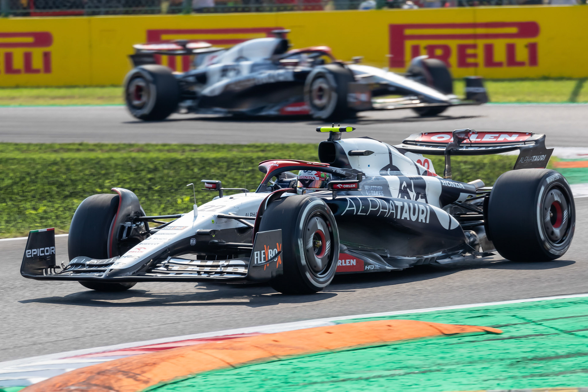 Yuki Tsunoda (JPN) Scuderia Alpha Tauri;Formel 1 GP Italien / Monza. Samstag, 02.09.2023