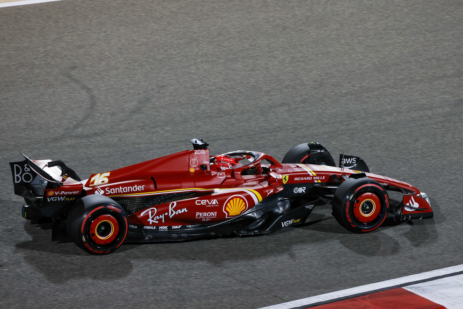 Charles Leclerc #16, Scuderia Ferrari; Formel 1 GP Bahrain. Freitag 01.03.2024