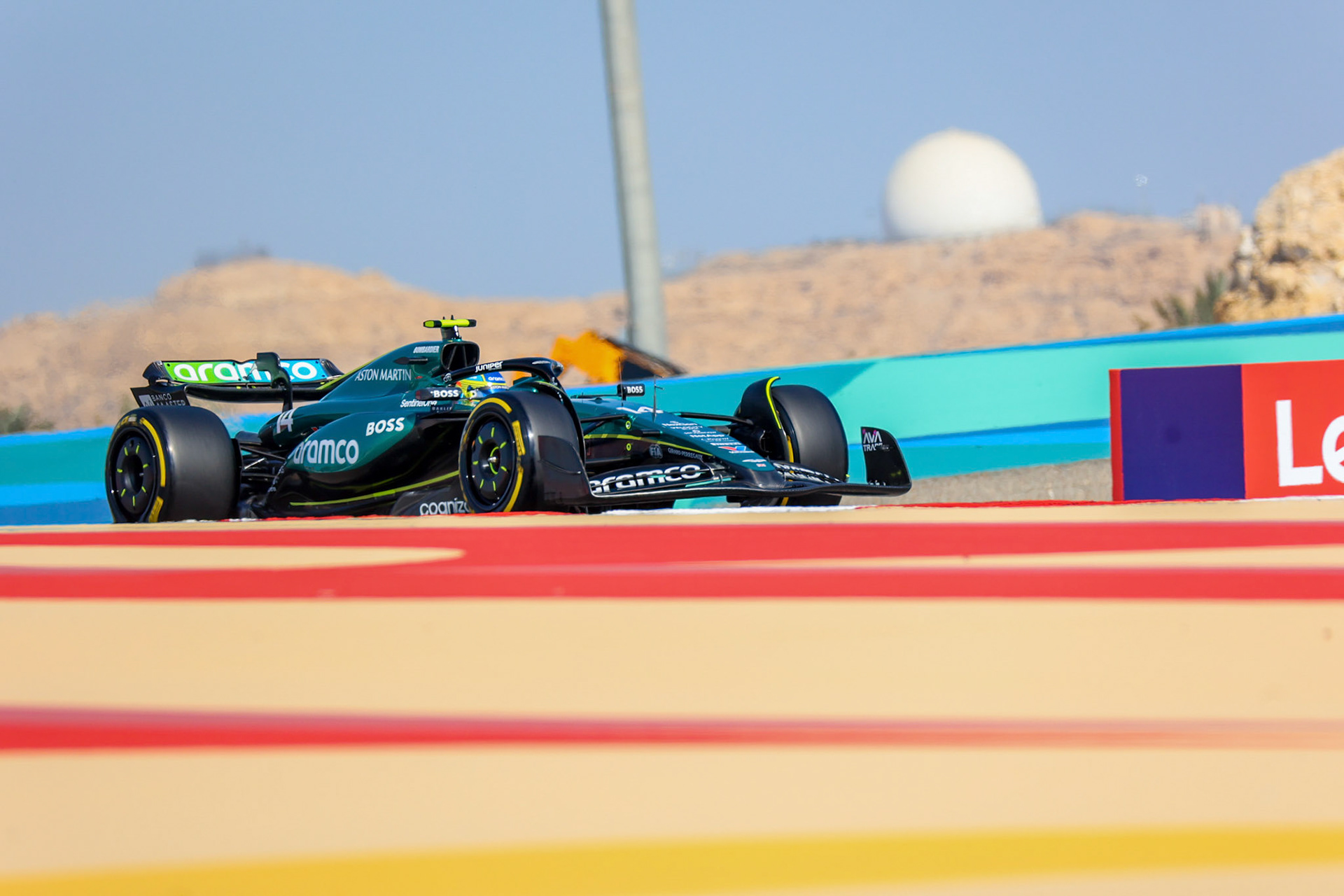 Fernando Alonso #14, Aston Martin Aramco F1 Team; Formel 1 GP Bahrain. Donnerstag 29.02.2024