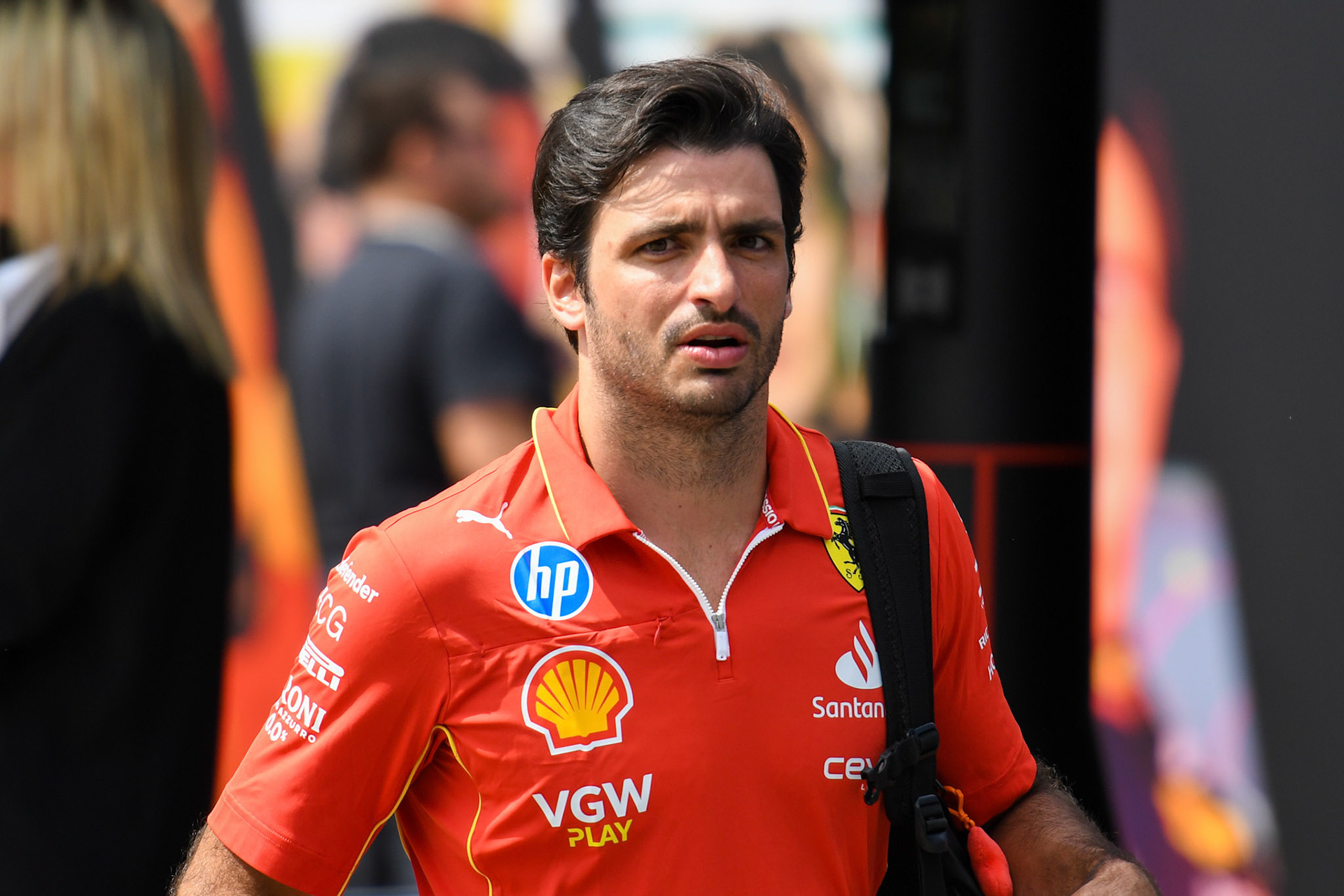 Carlos Sainz #55, Scuderia Ferrari;Formel 1 GP Spa / Belgien. Donnerstag, 25.07.2024