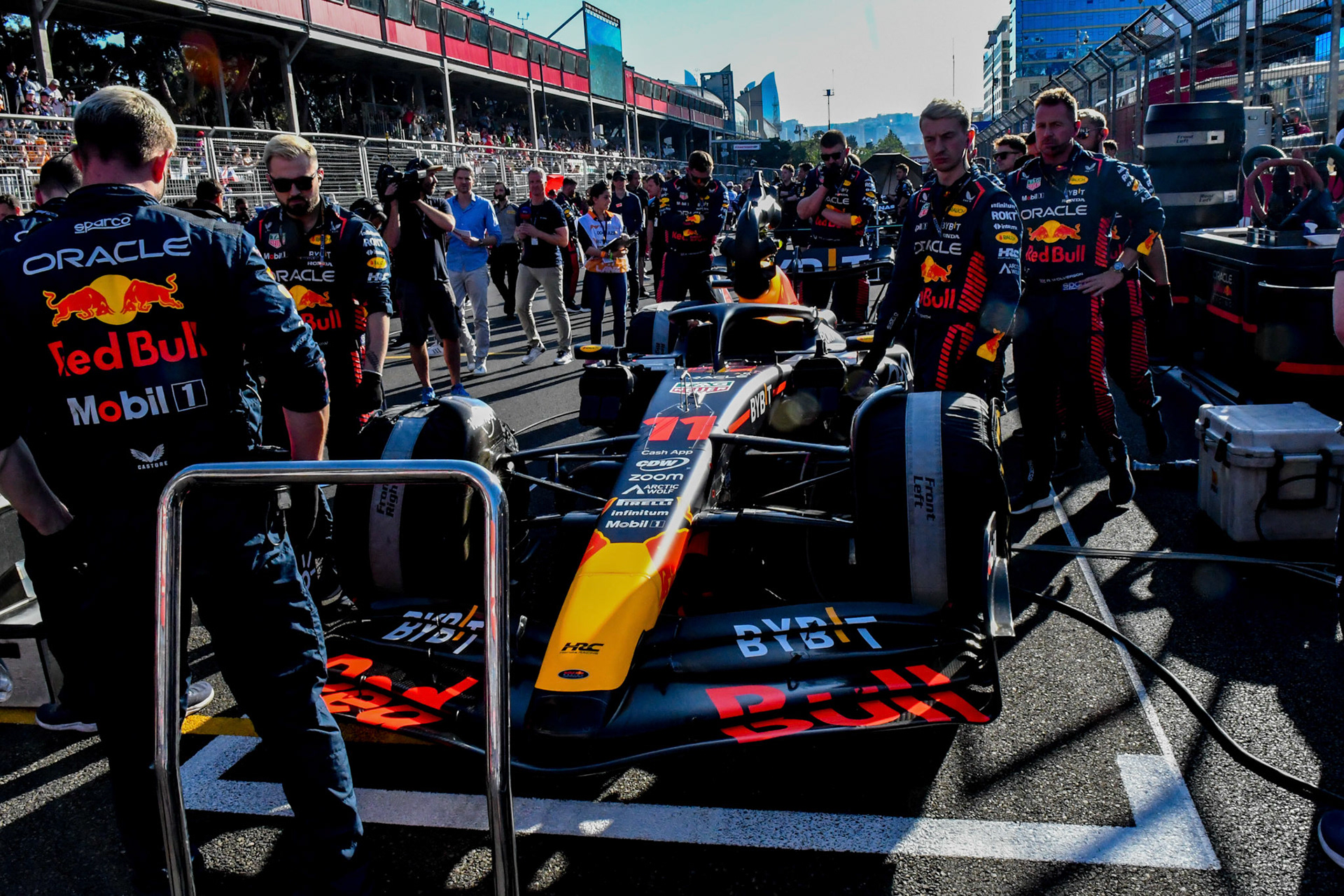 Sergio Perez (MEX) Red Bull Racing; Formel 1 GP Baku Azerbaijan. Samstag 29.04.2023