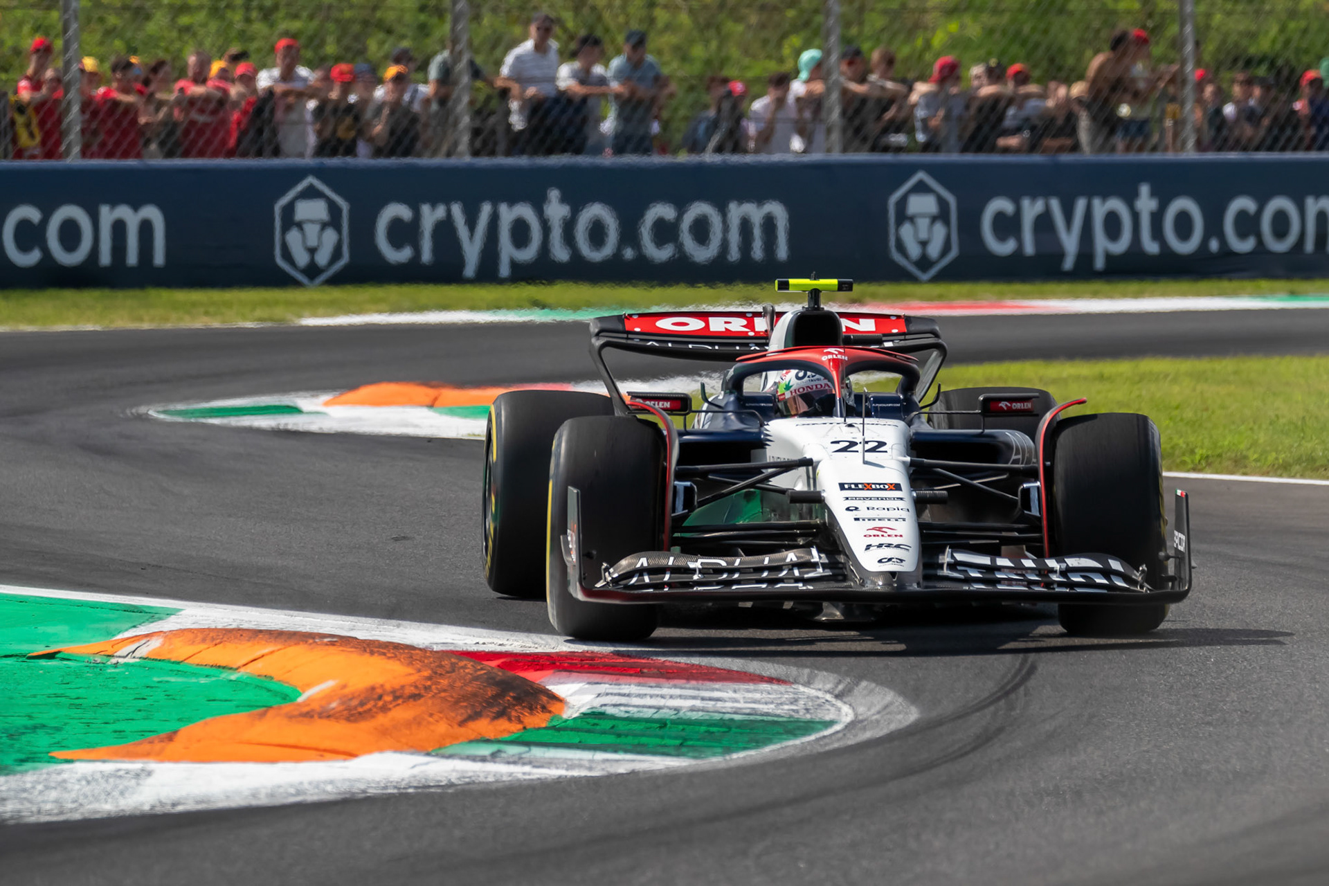 Yuki Tsunoda (JPN) Scuderia Alpha Tauri;Formel 1 GP Italien / Monza. Samstag, 02.09.2023